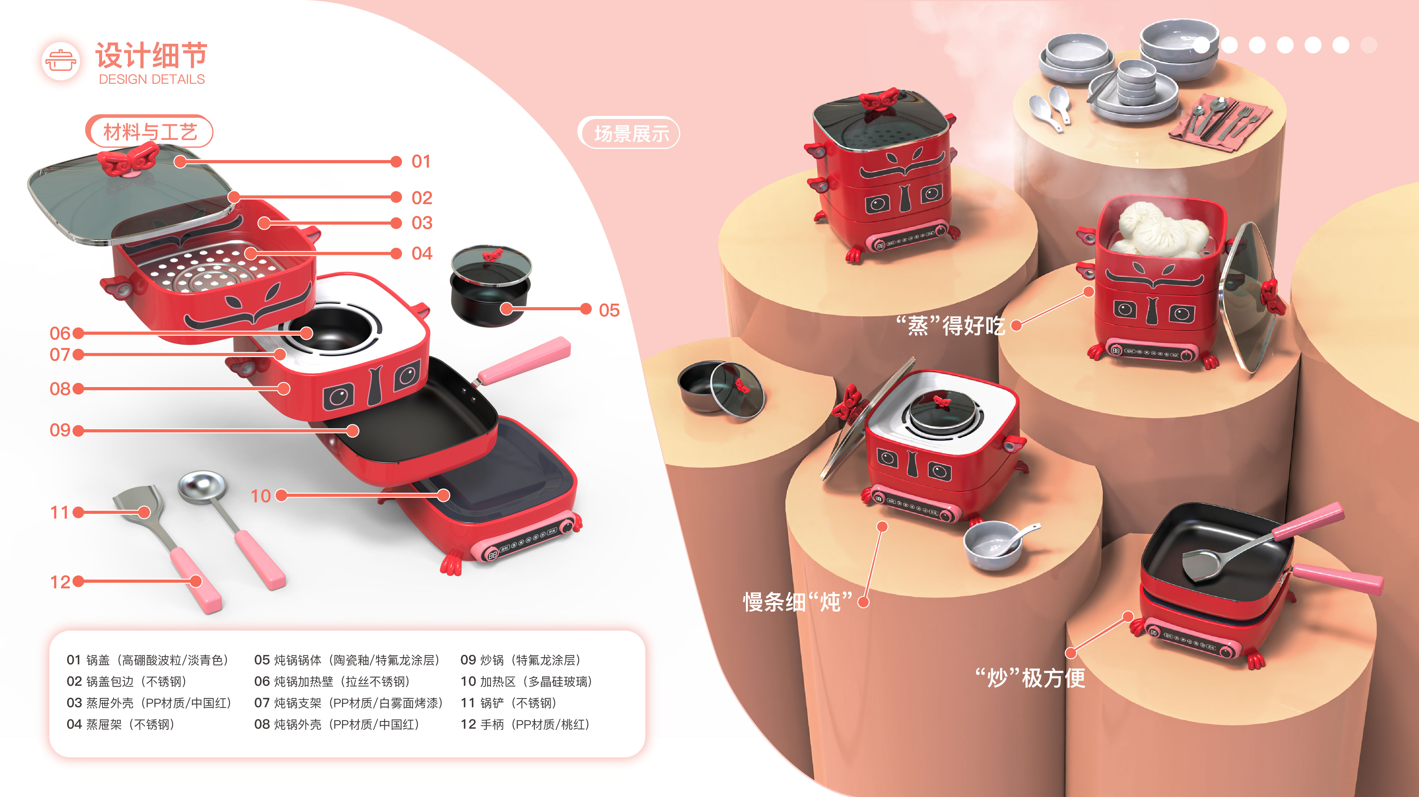 One person food，Multifunctional cooking pot，Cooking pot，Health pot，Kitchenware，One person eating kitchenware，pot，