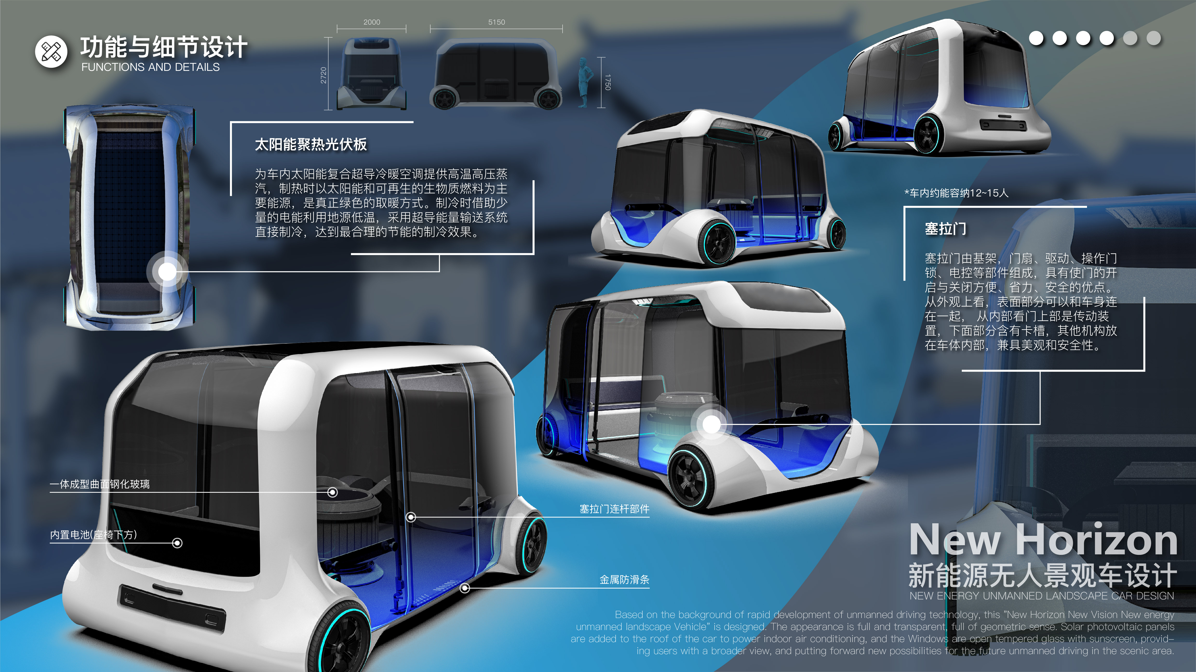 Driverless，New energy vehicle，Electric vehicle，Landscape car，conceptual design，Future Wind Car，Future car，