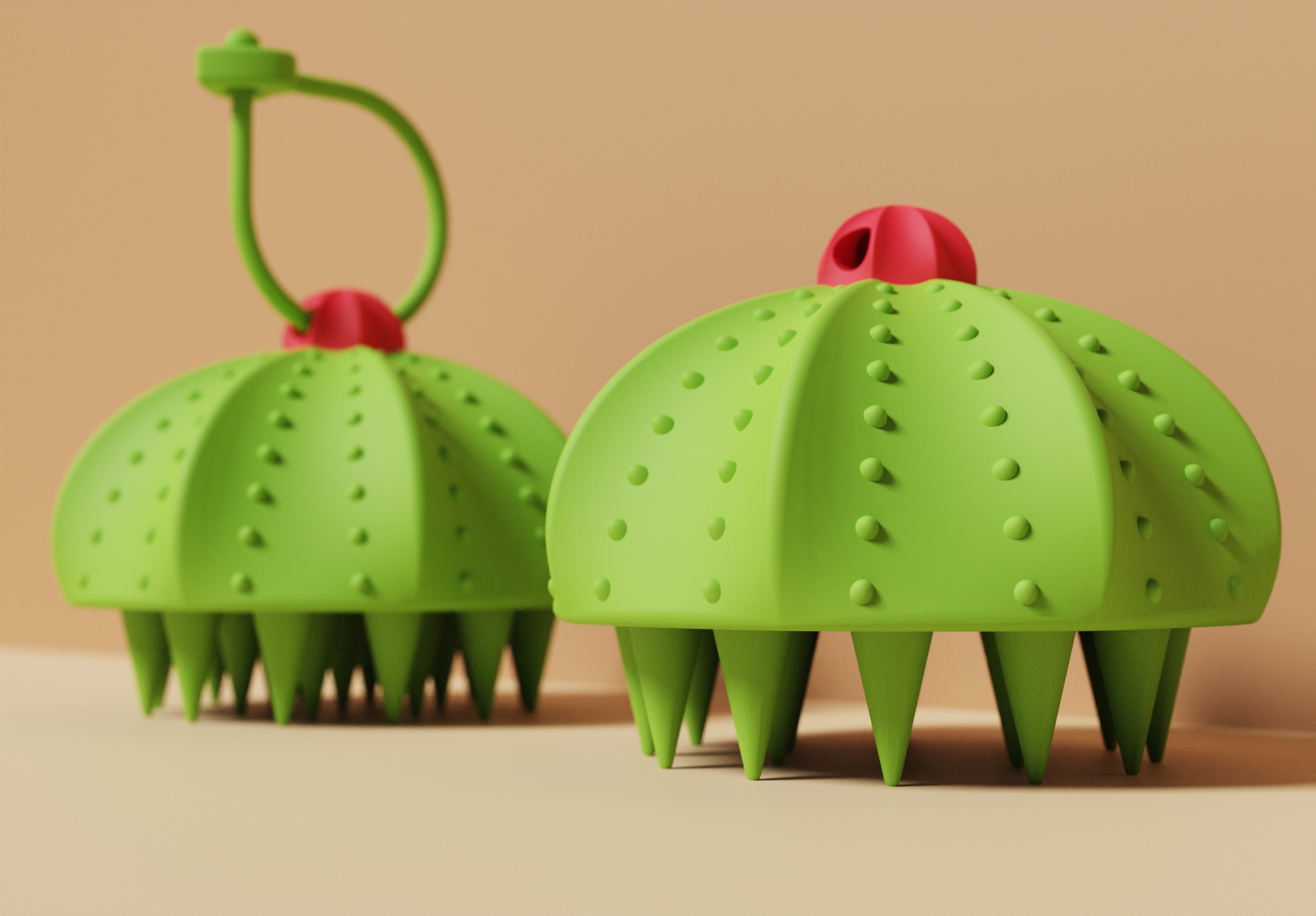 Cactus，Shampoo brush，