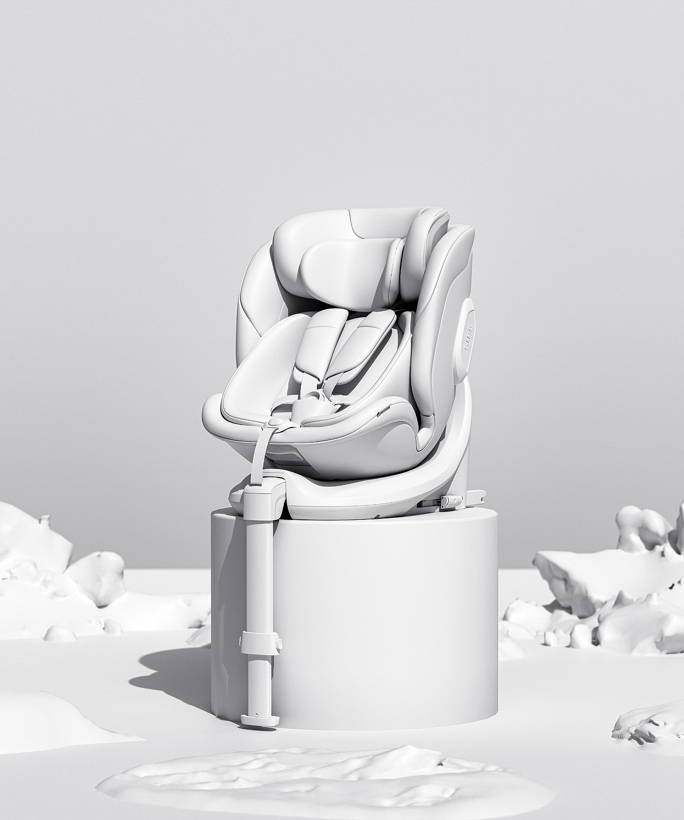 Safety seat，Product rendering，Child mother and baby，3D rendering，E-commerce mother and child，Christmas，