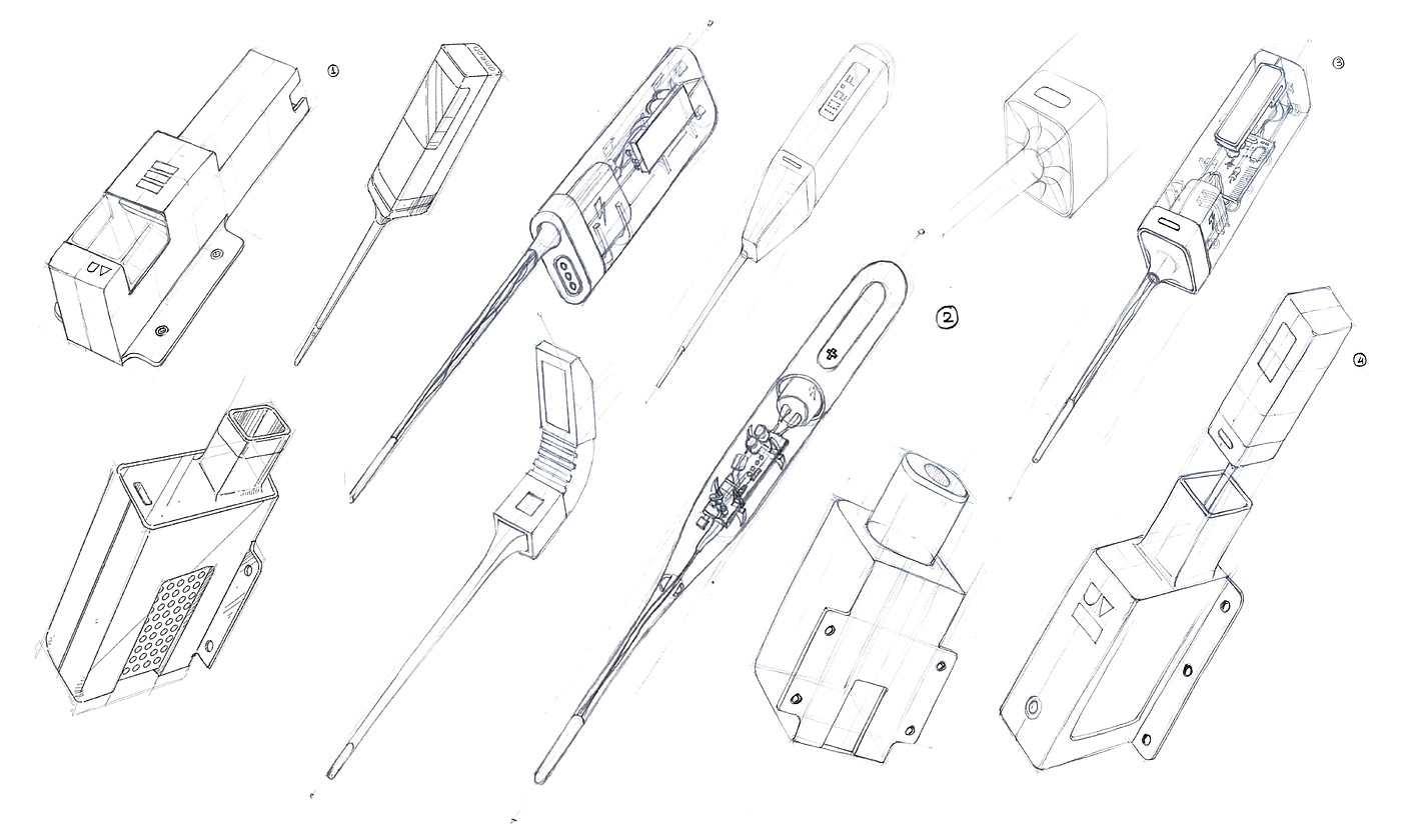 thermometer，medical care，product design，design，disinfect，industrial design，
