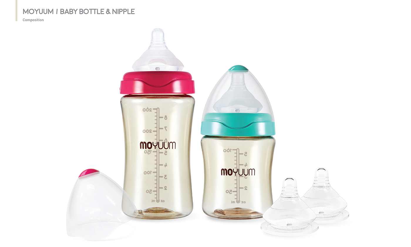 MOYUUM，feeding bottle，product design，