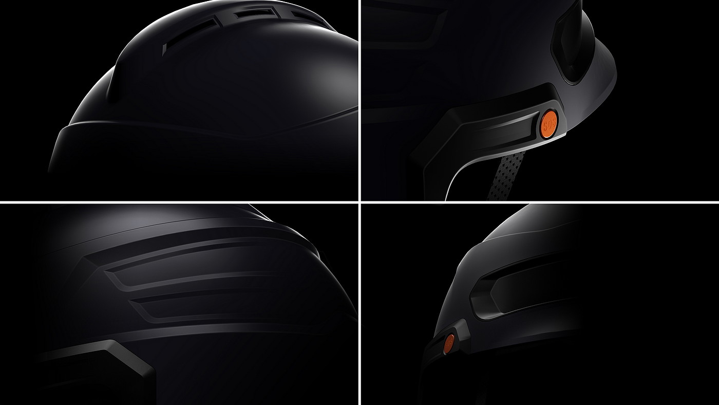 Intelligent hardware design，Appearance and structure design，Intelligent helmet design，