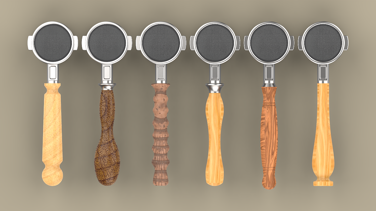 Coffee machine filter handle，
