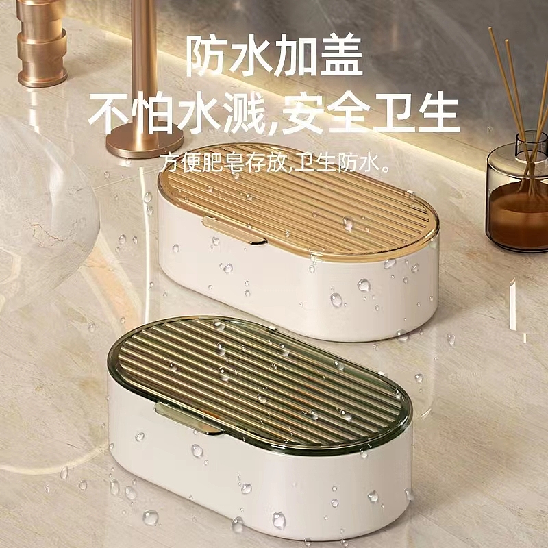 Light Luxury Double Layer Soap Box，