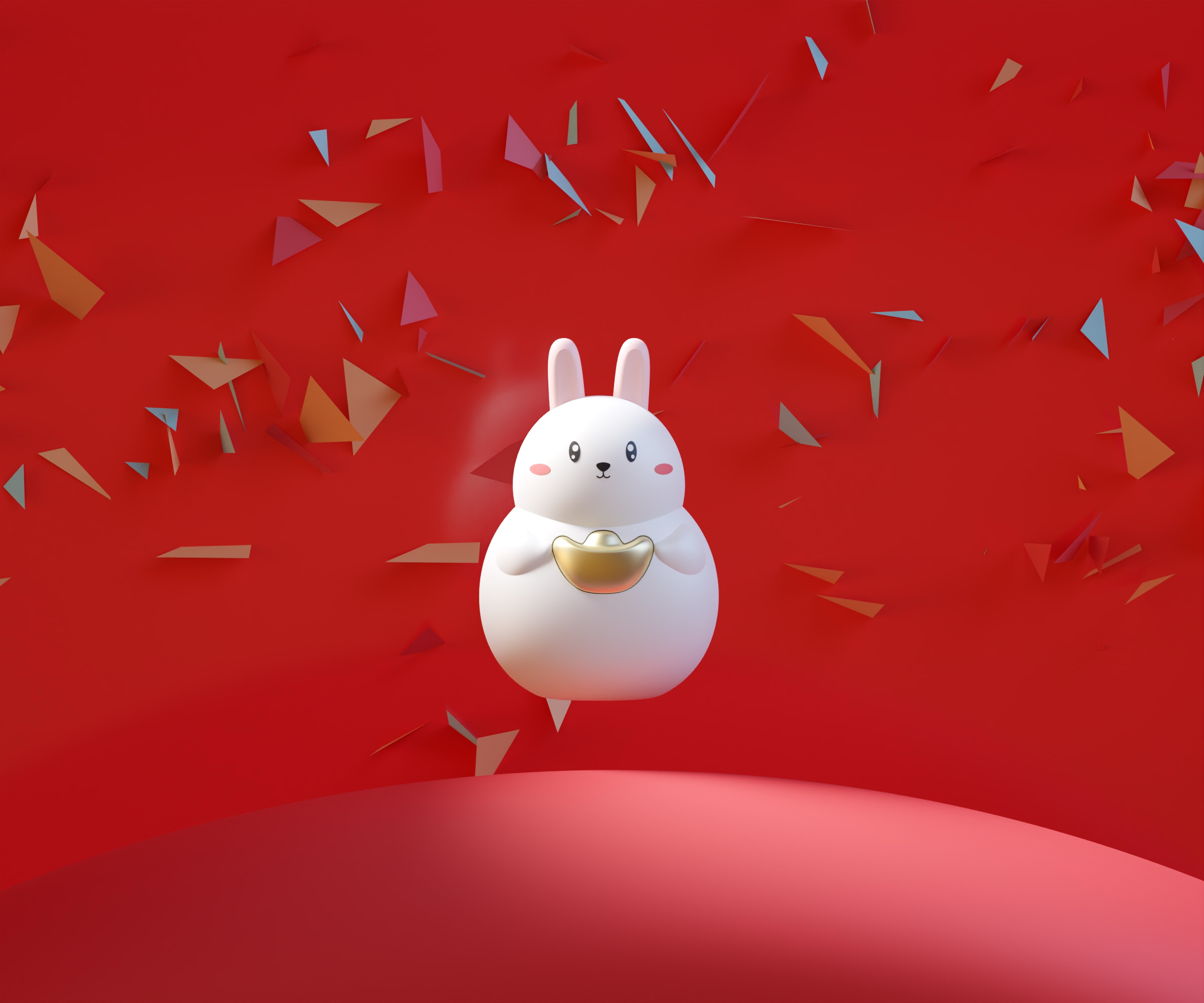 adorkable，Hand warmer，portable battery，The rabbit holds rich，Cartoon hand warmers，Cartoon charging treasure，