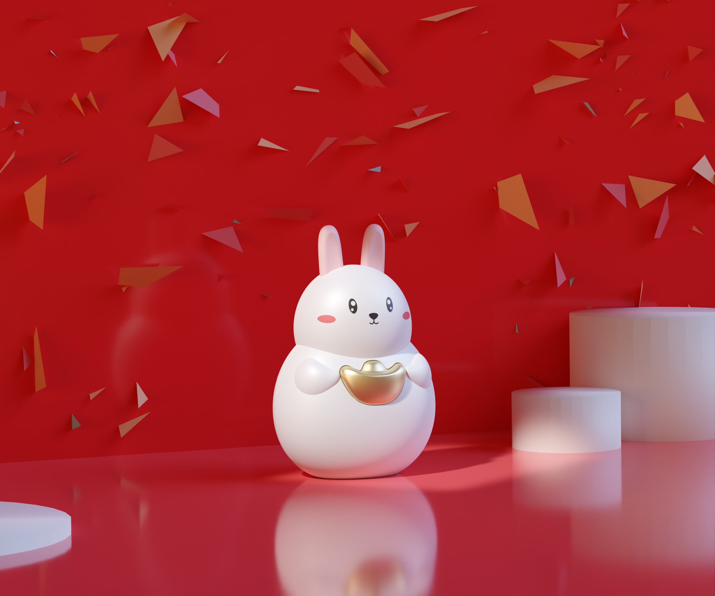 adorkable，Hand warmer，portable battery，The rabbit holds rich，Cartoon hand warmers，Cartoon charging treasure，