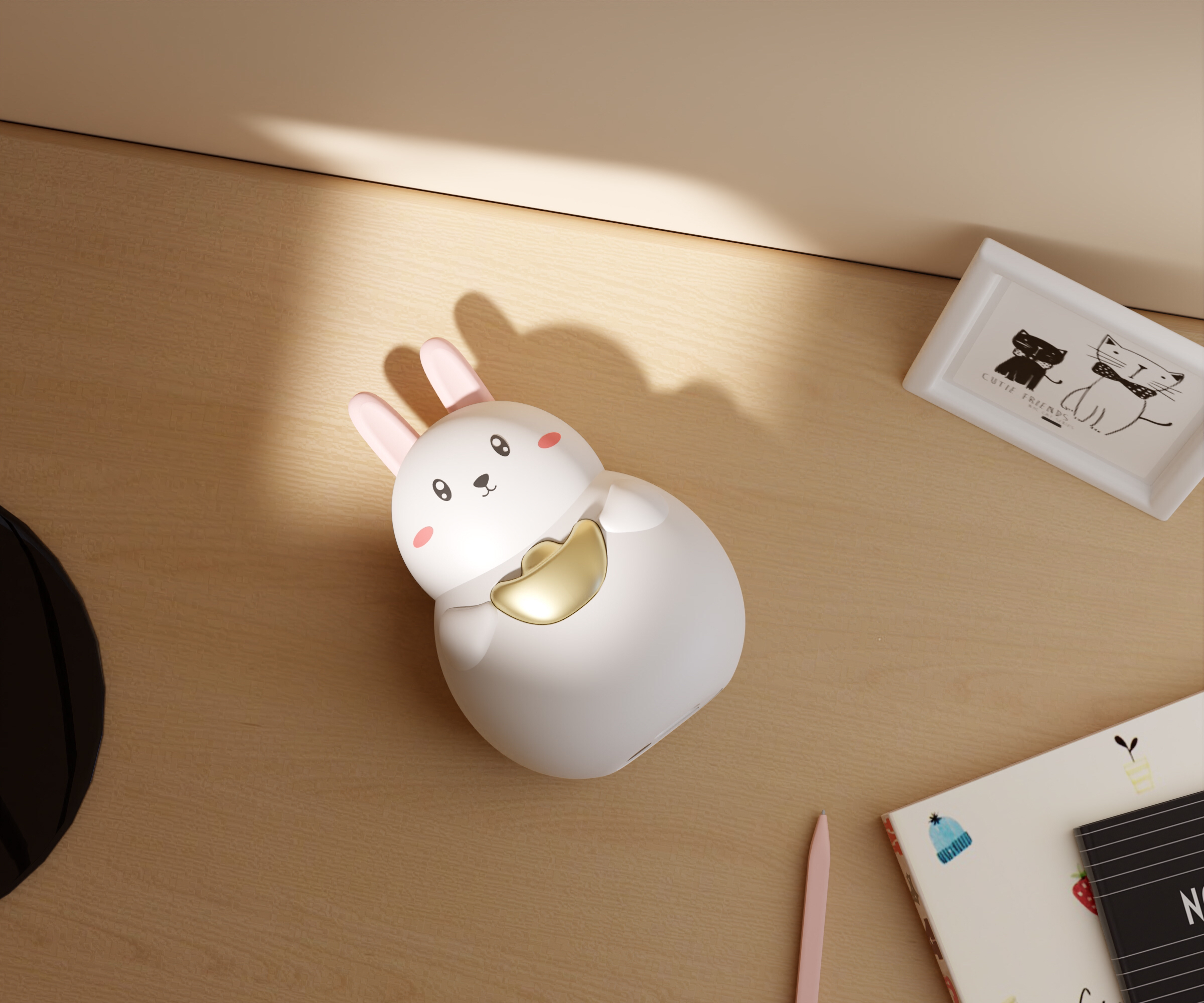 adorkable，Hand warmer，portable battery，The rabbit holds rich，Cartoon hand warmers，Cartoon charging treasure，