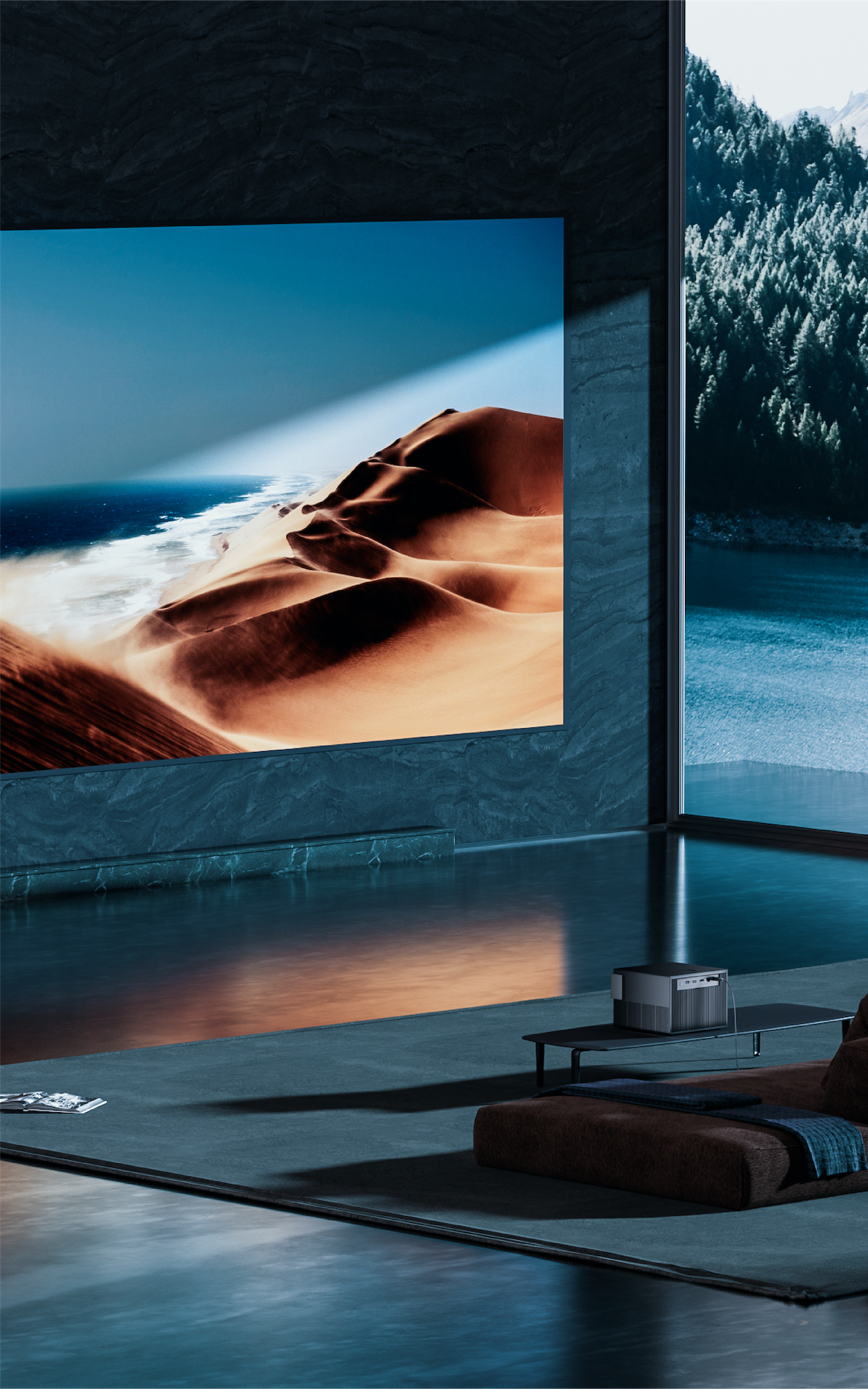 product design，Smart home，Tencent Aurora，Projector，Product appearance design，