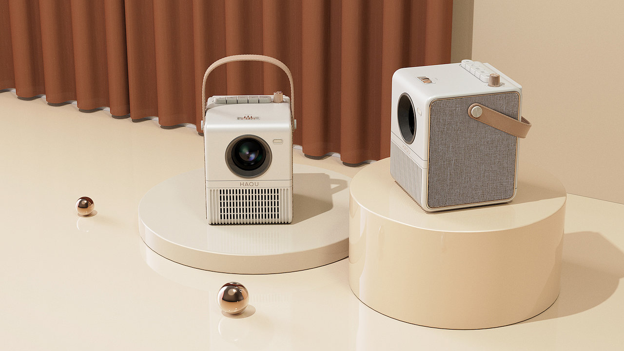 product design，Smart home，Tencent Aurora，Projector，Product appearance design，