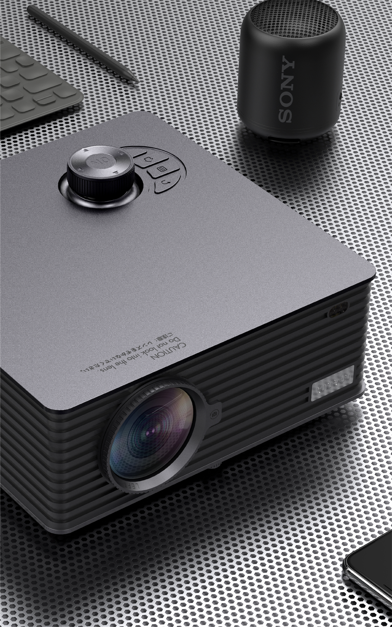 product design，Smart home，Tencent Aurora，Projector，Product appearance design，