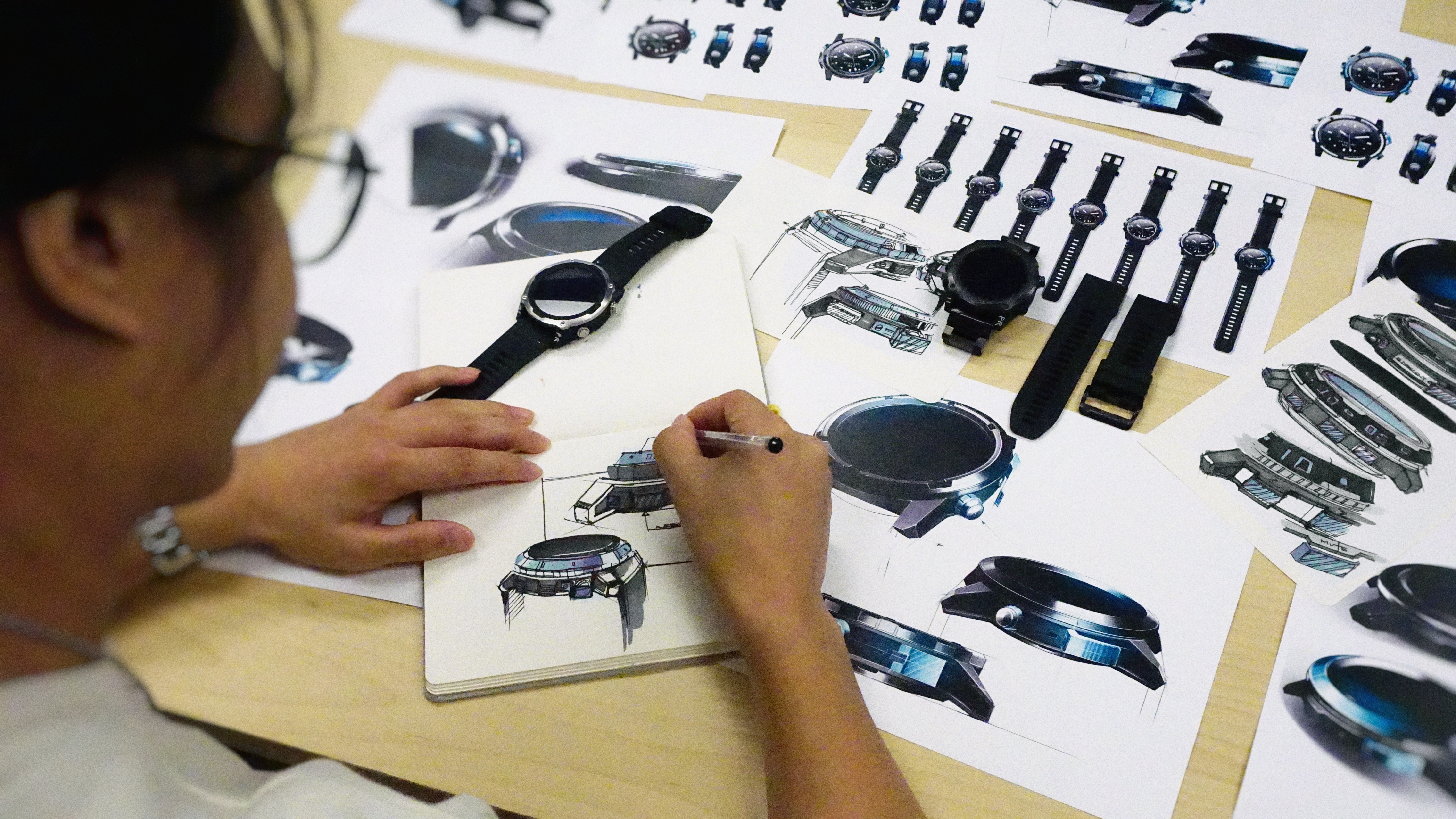 industrial design，Model，Wrist watch，Design，3D model，Wearable products，