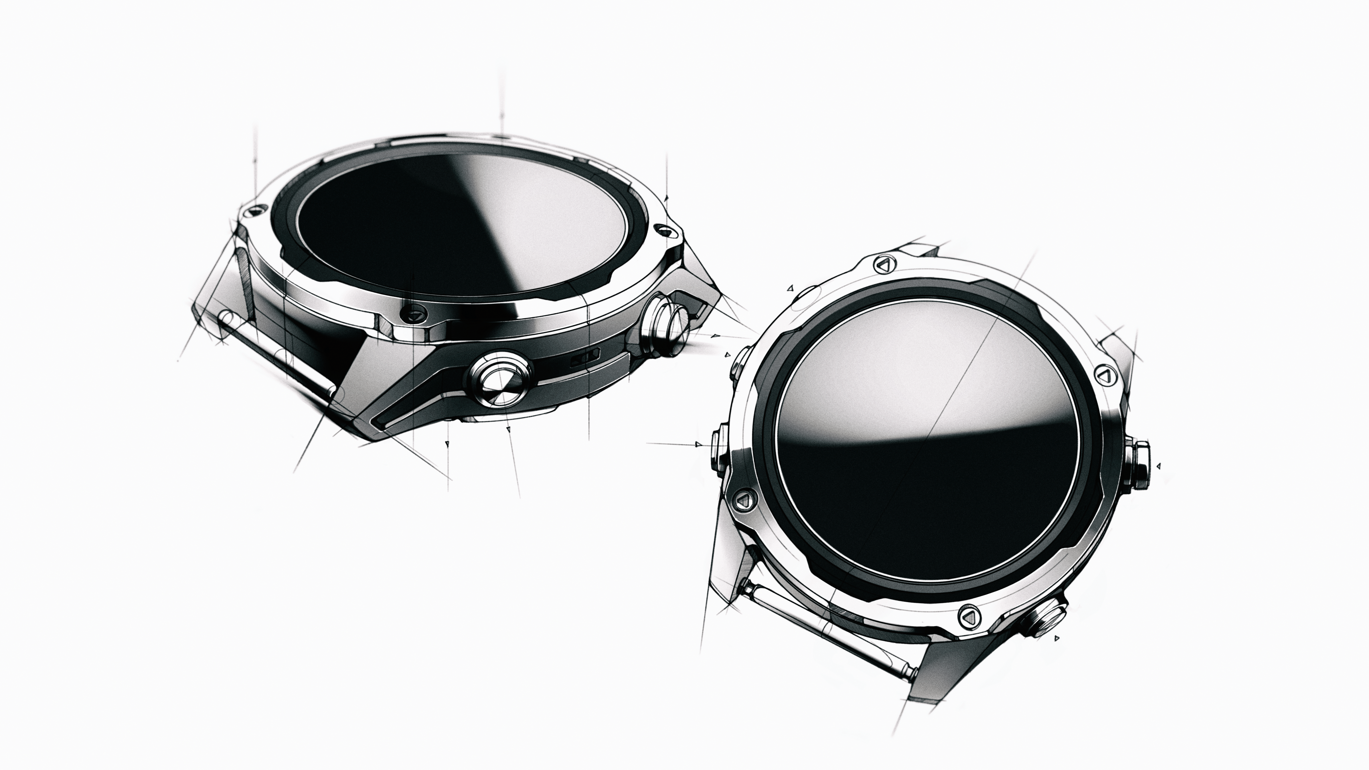 industrial design，Model，Wrist watch，Design，3D model，Wearable products，