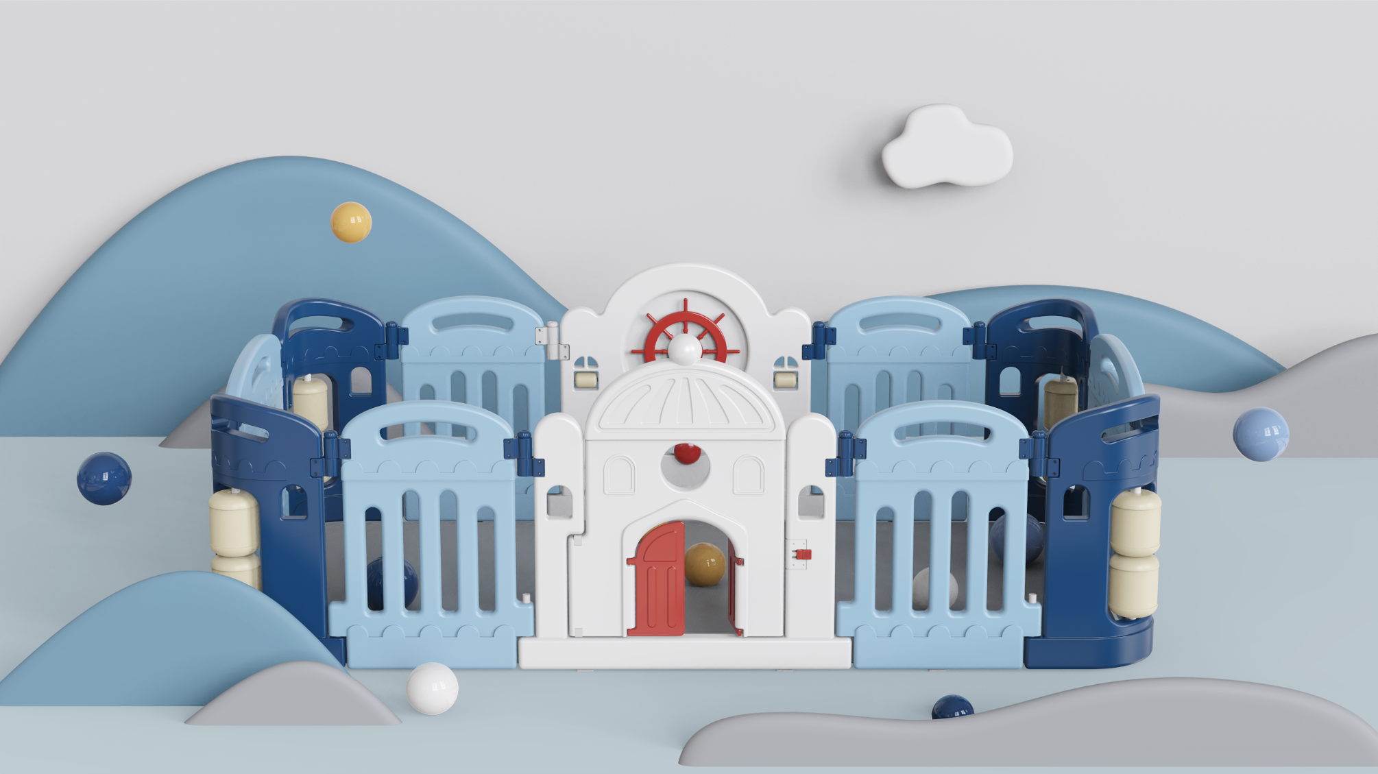 Children's toilet; children's fence; thermos cup; children's basketball stand，