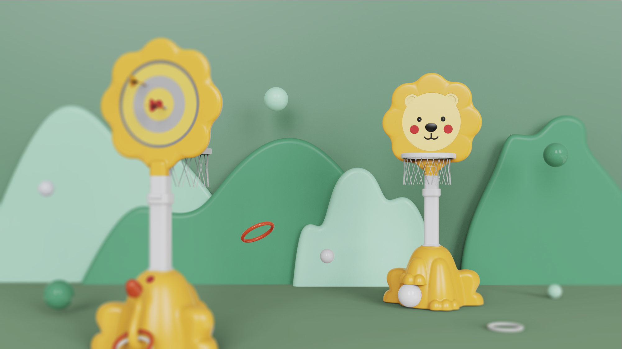 Children's toilet; children's fence; thermos cup; children's basketball stand，