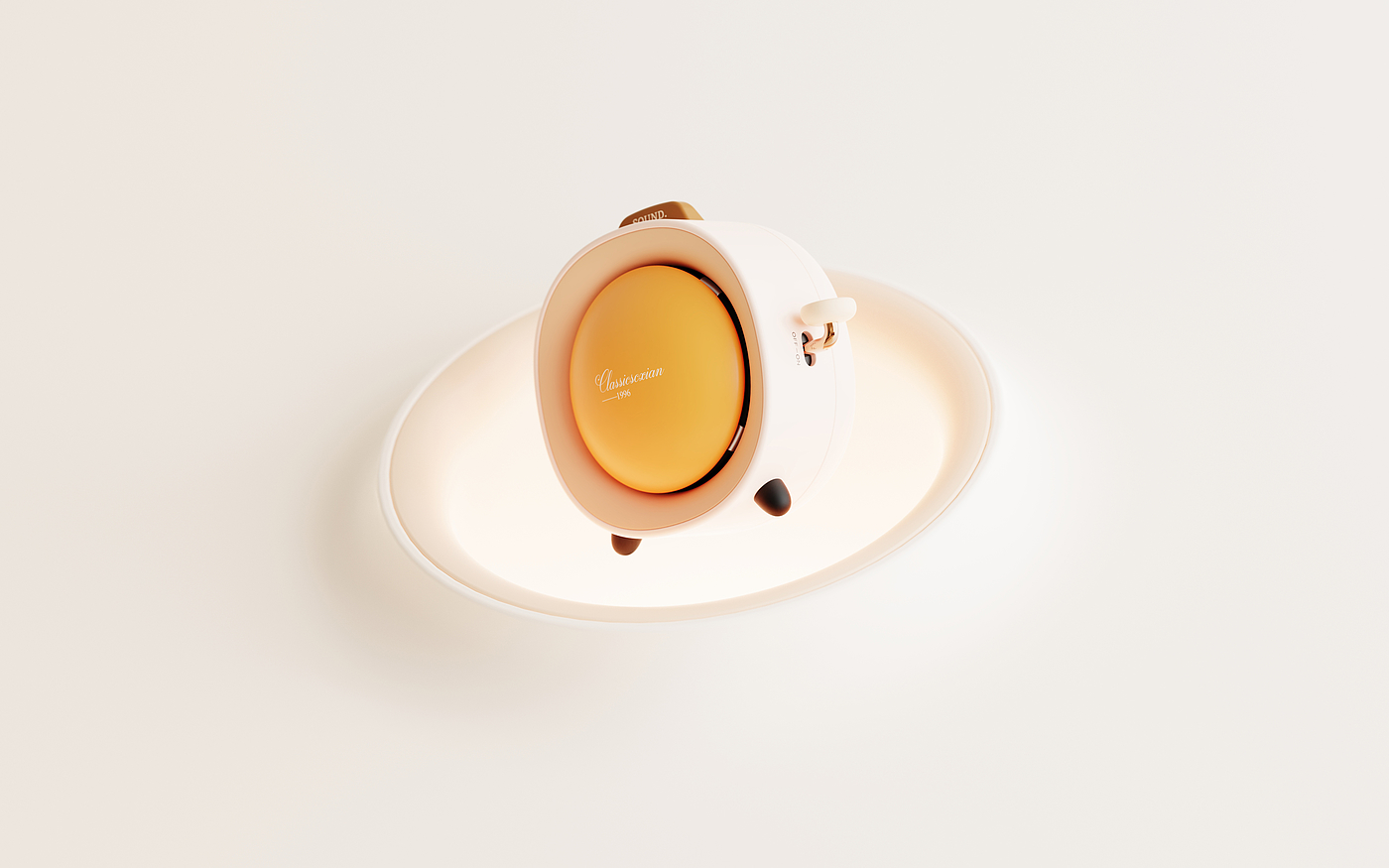 product design，Small sound design，Appearance design，Simplicity，Retro，
