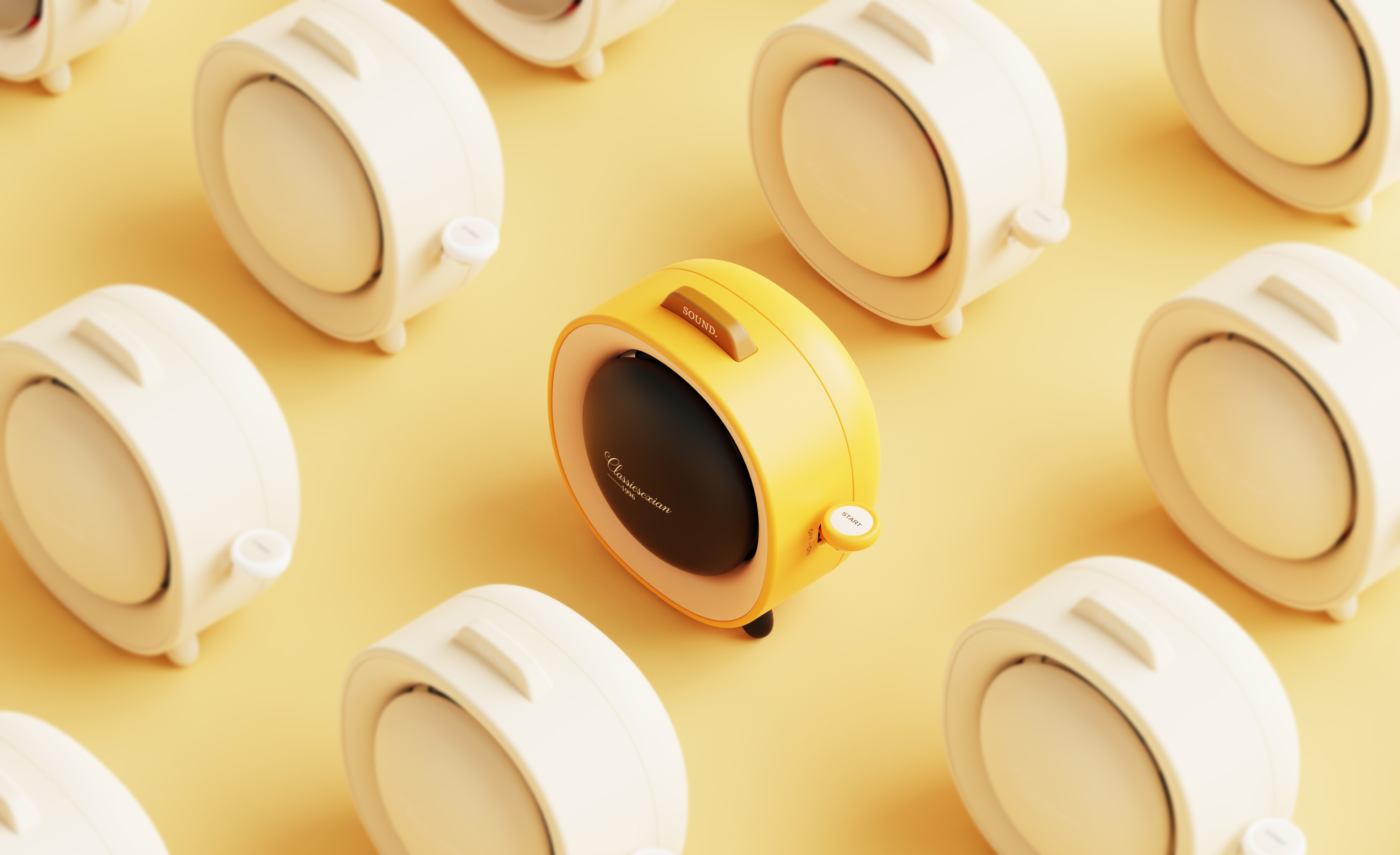 product design，Small sound design，Appearance design，Simplicity，Retro，