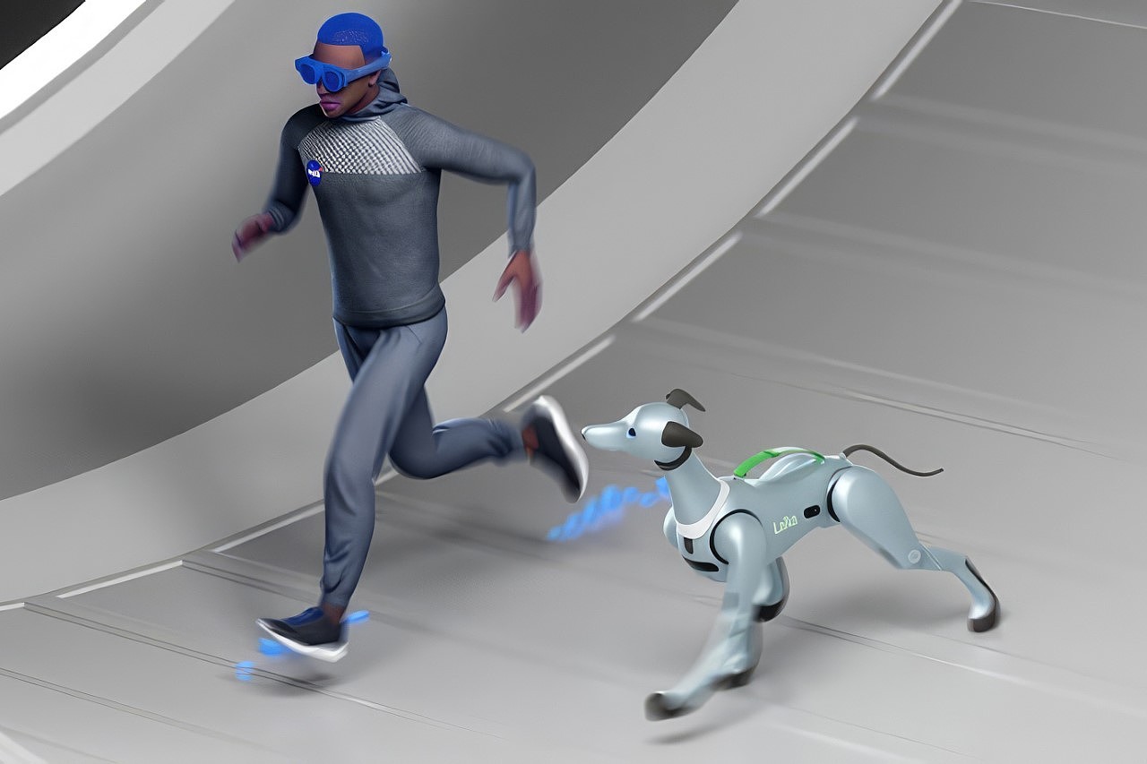 artificial intelligence，Robot dog，Partner，