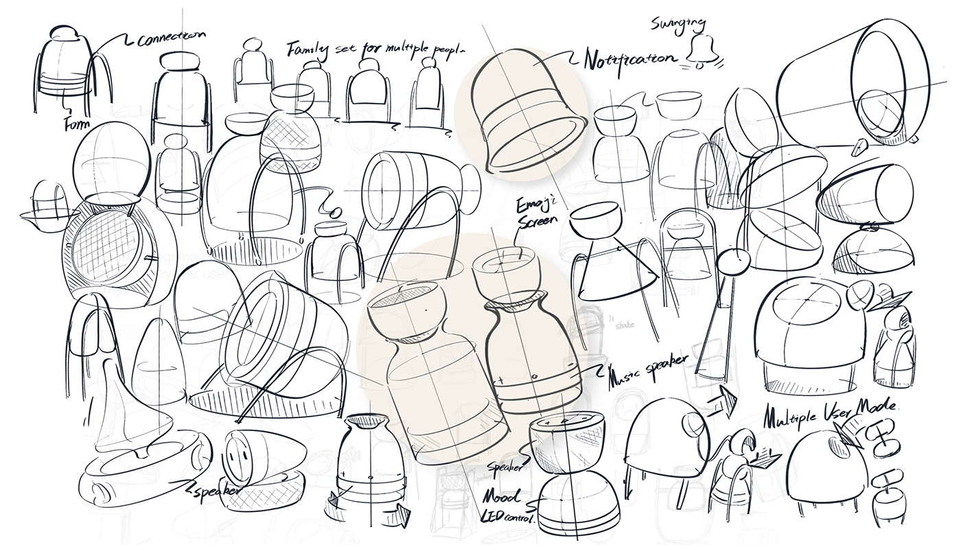 Interaction design，product design，accompany，