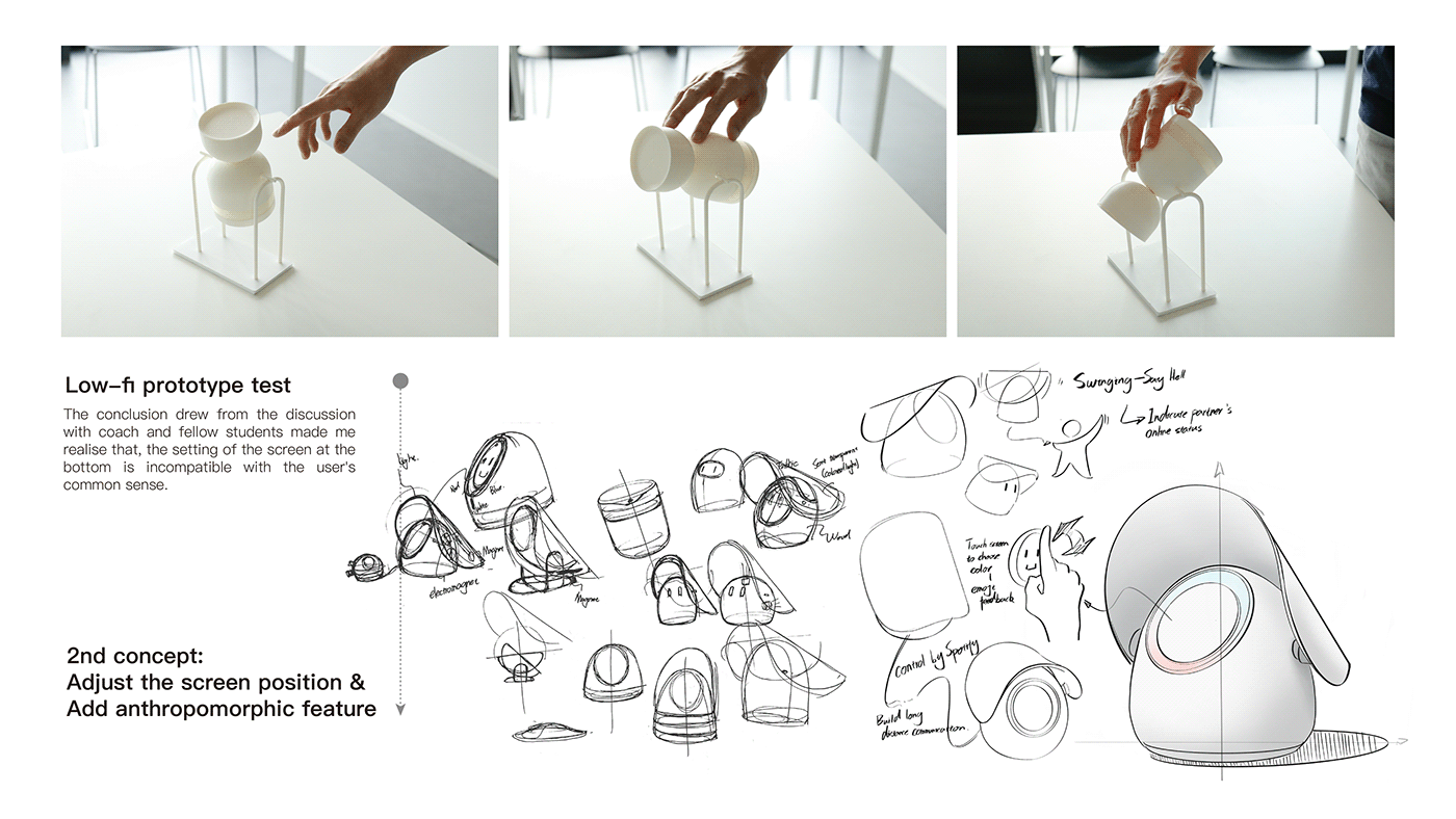 Interaction design，product design，accompany，