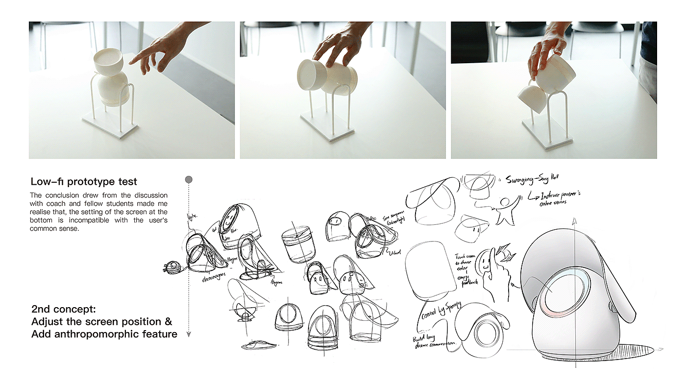 Interaction design，product design，accompany，