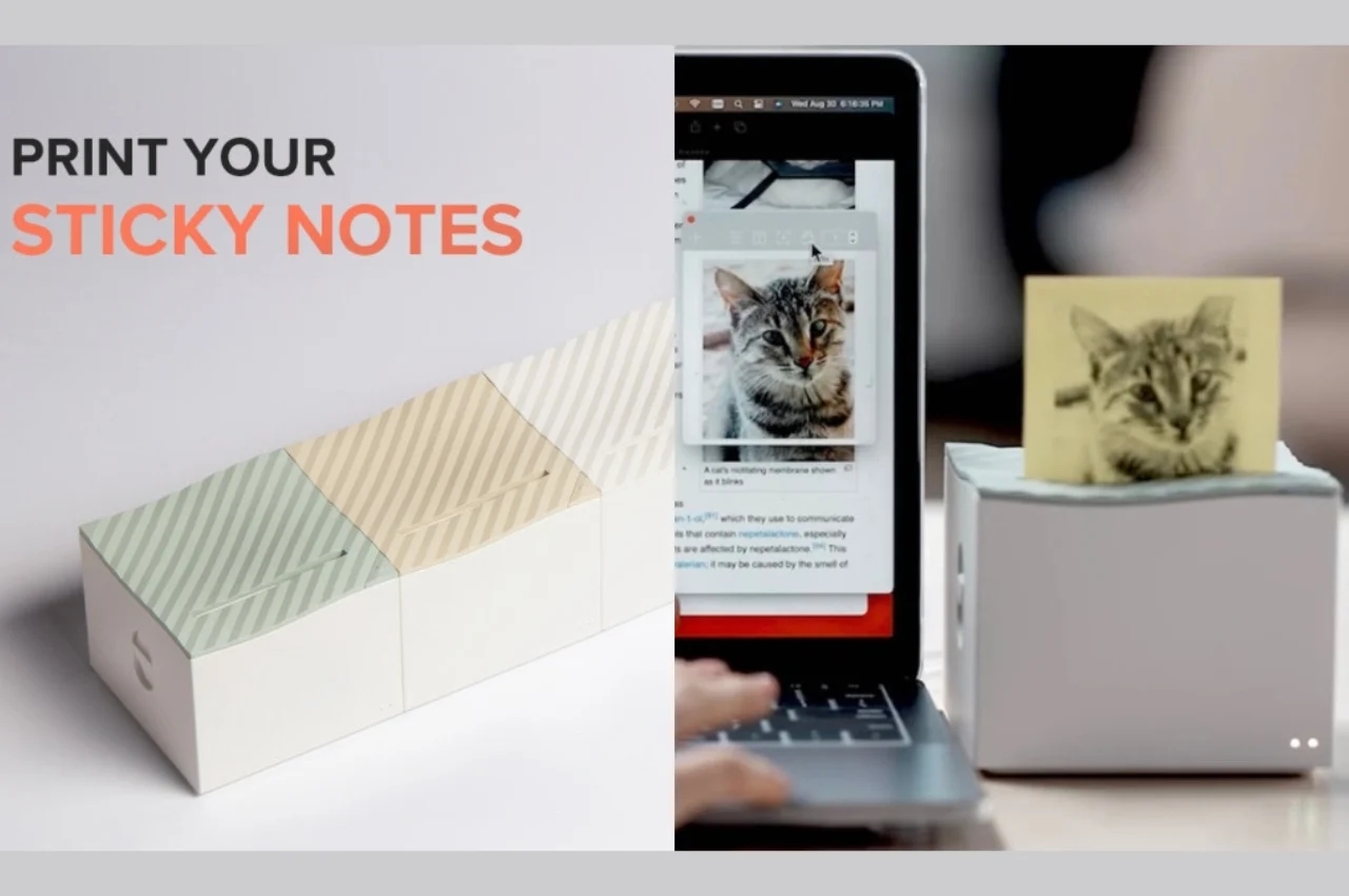 printer，sticky note，product design，