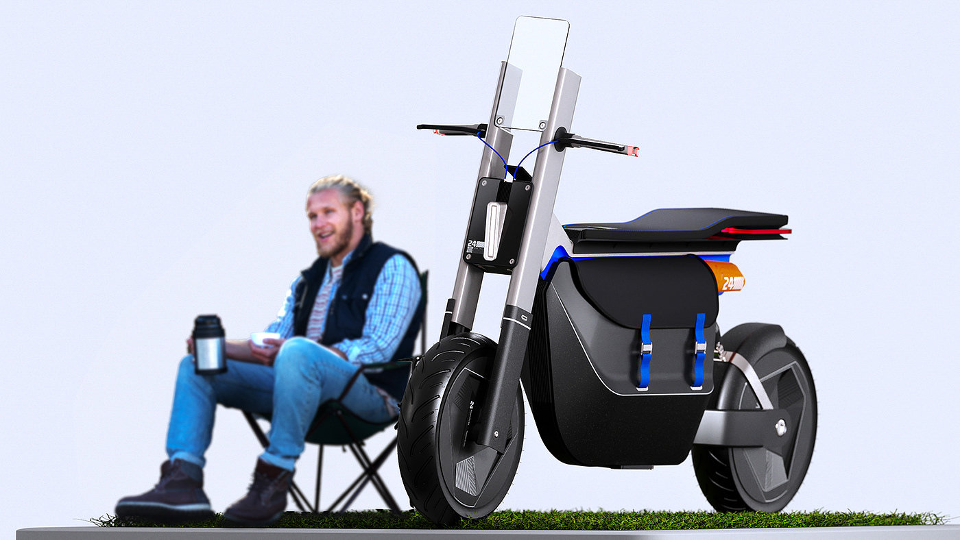 vehicle，Electric motorcycle，industrial design，