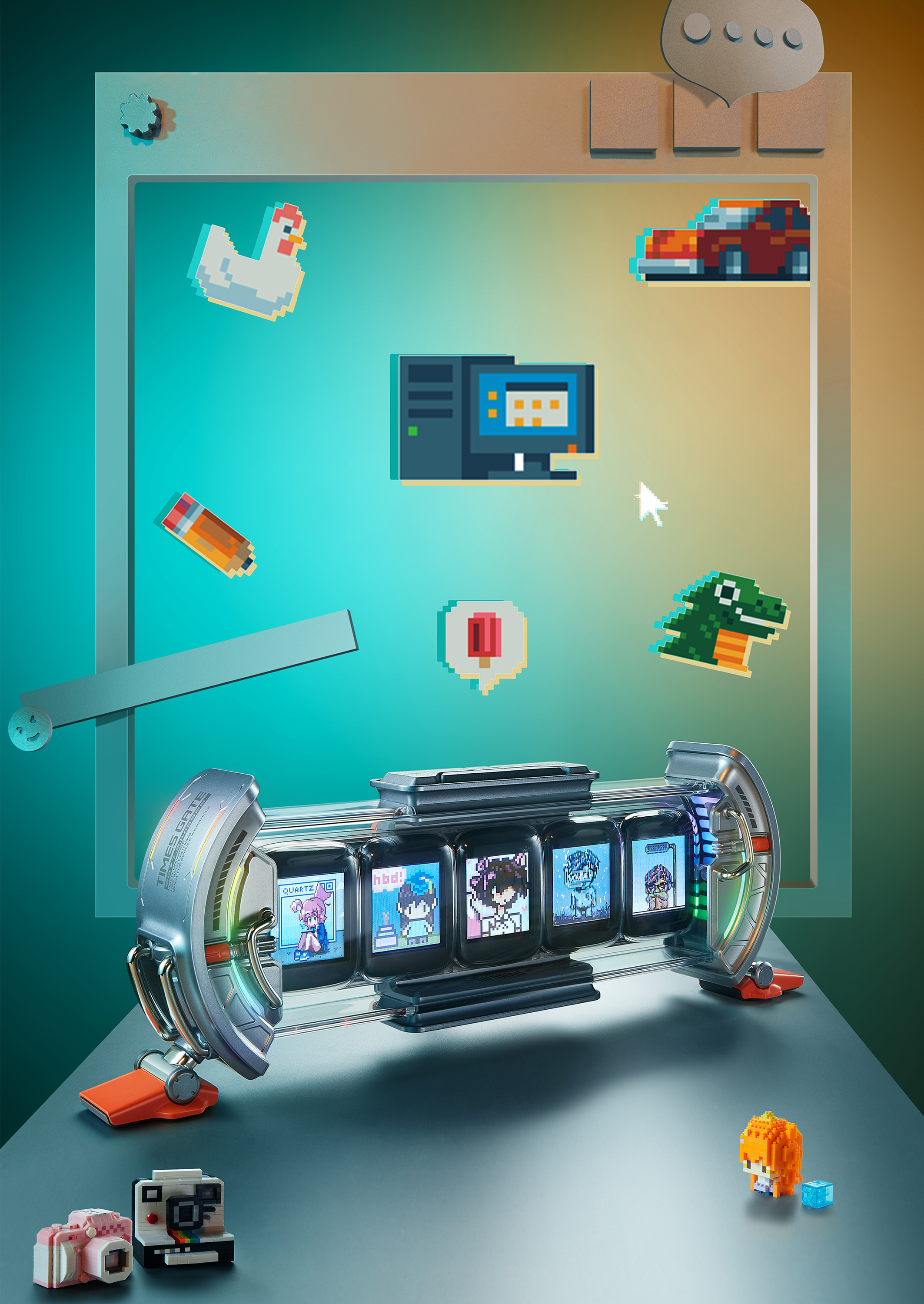 science and technology，Tide play，future，Cool，Tabletop decoration，Good thing，DIVOOM，