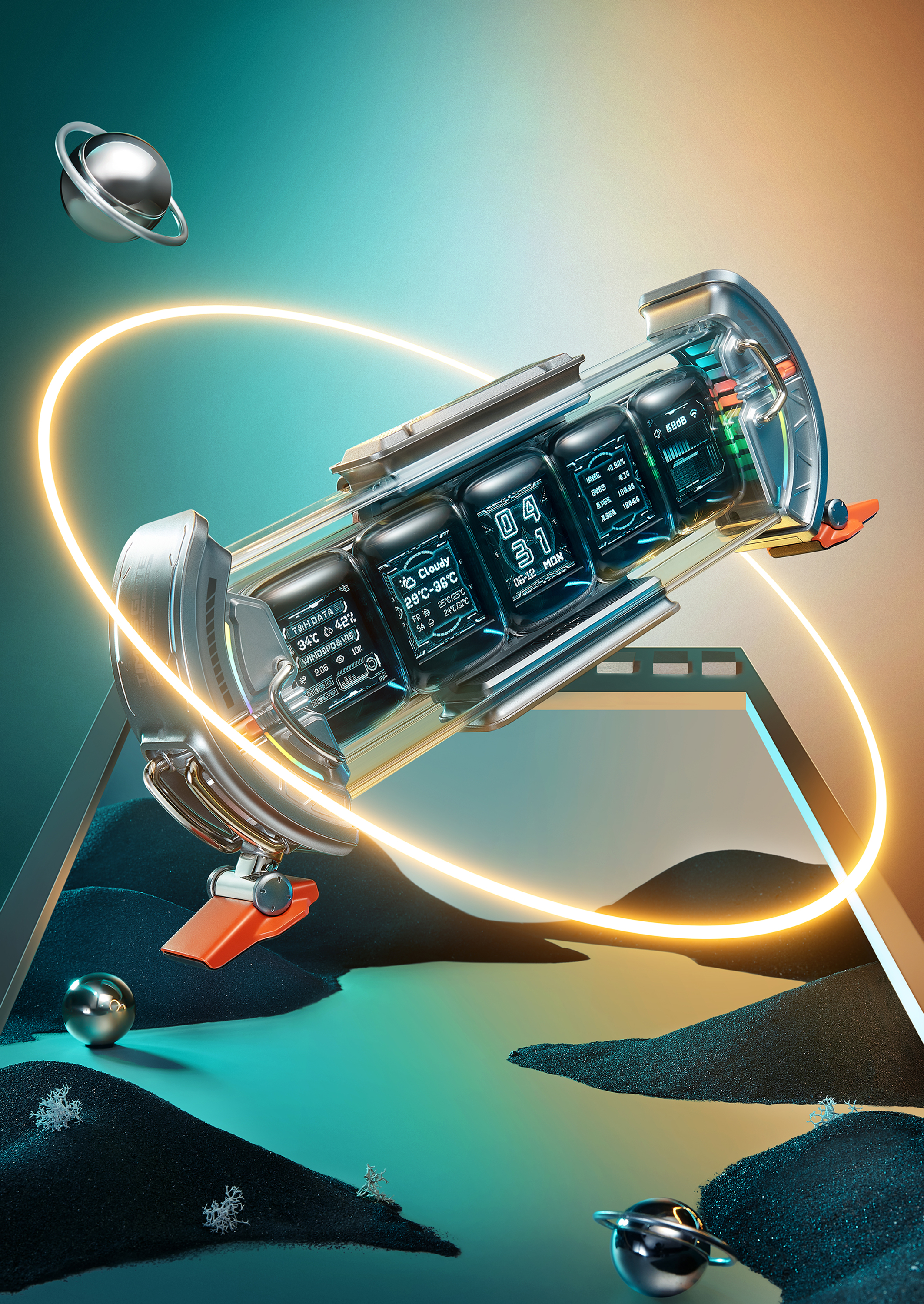 science and technology，Tide play，future，Cool，Tabletop decoration，Good thing，DIVOOM，