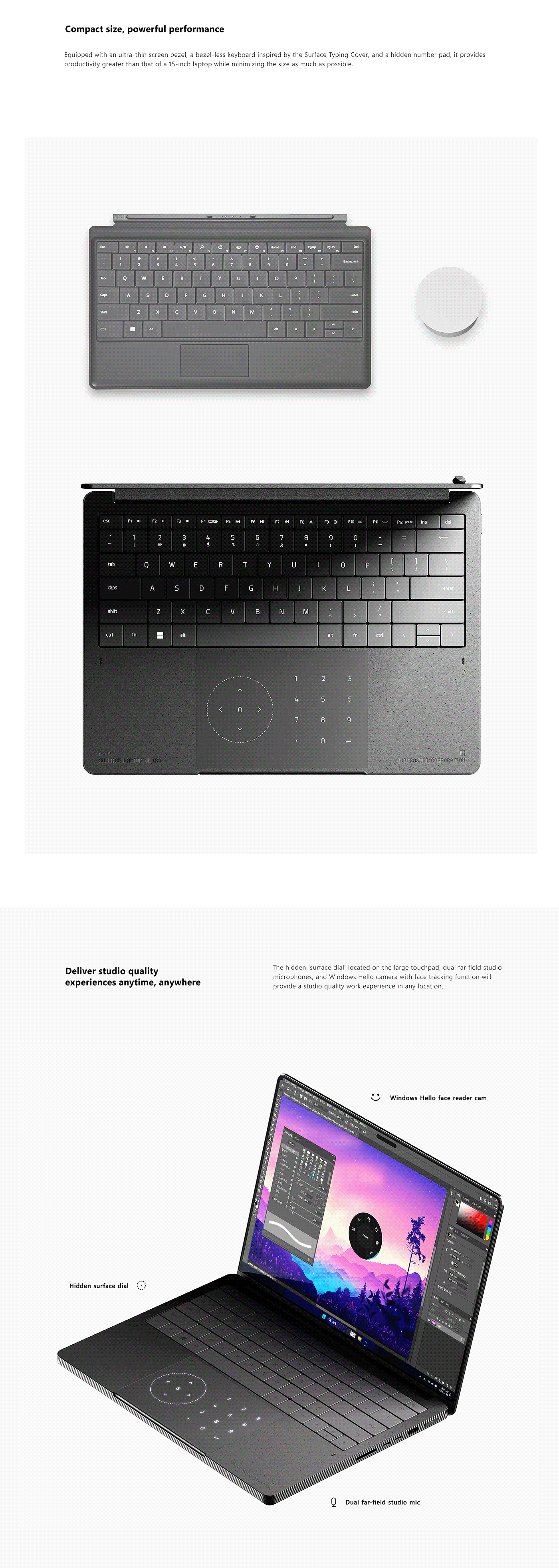 Notebook computer，Surface Ultra，product design，