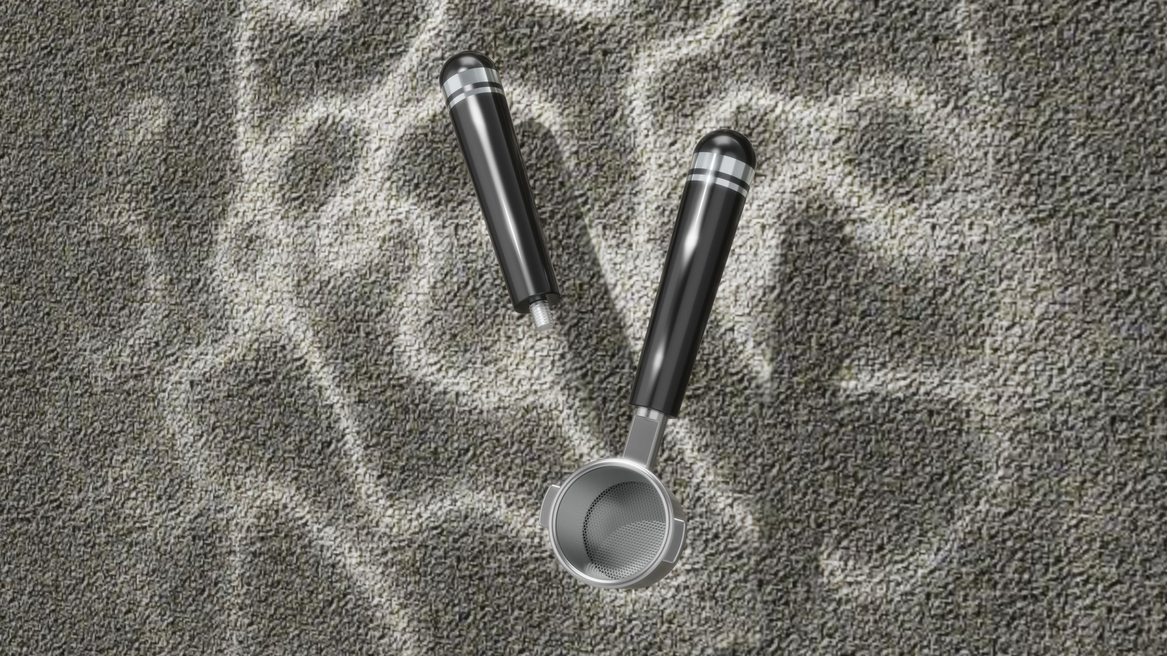 Coffee machine filter handle，