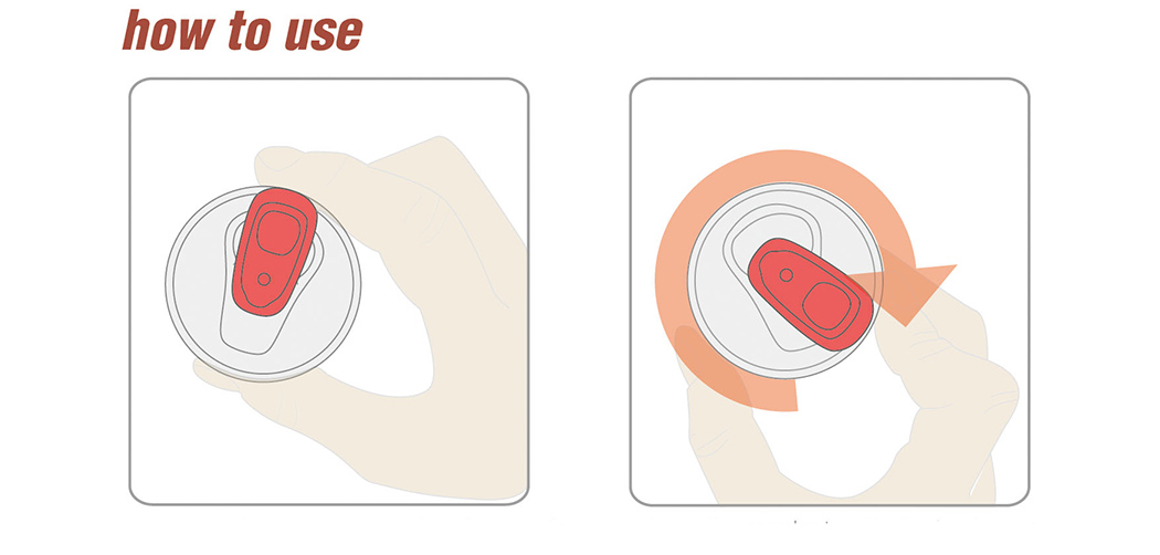 Easy pull ring，Sloping cup edge，Don't hurt your hand，