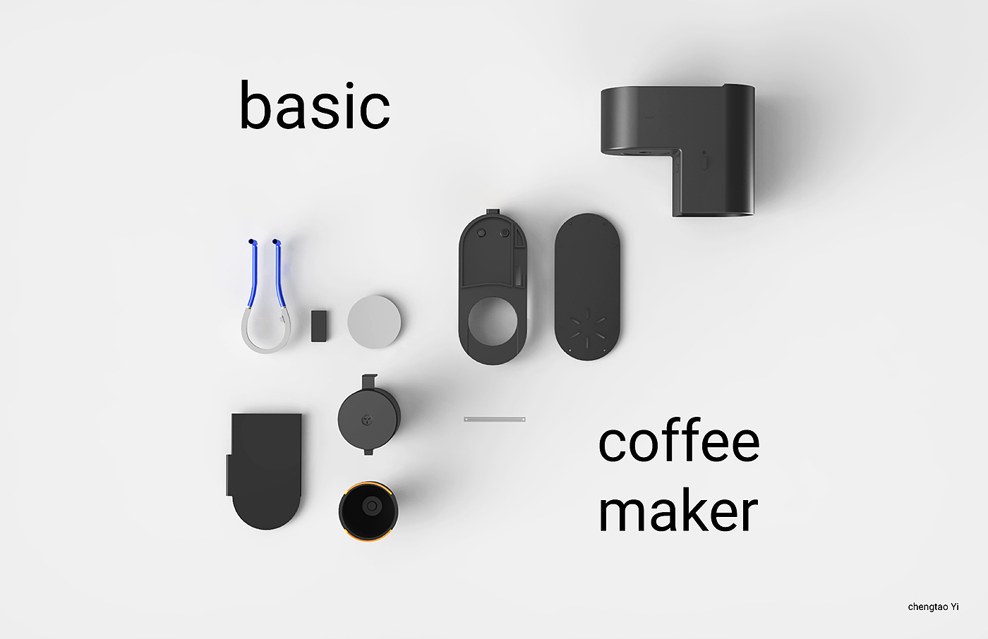 Model，structure，Coffee machine，household electrical appliances，solidwork，