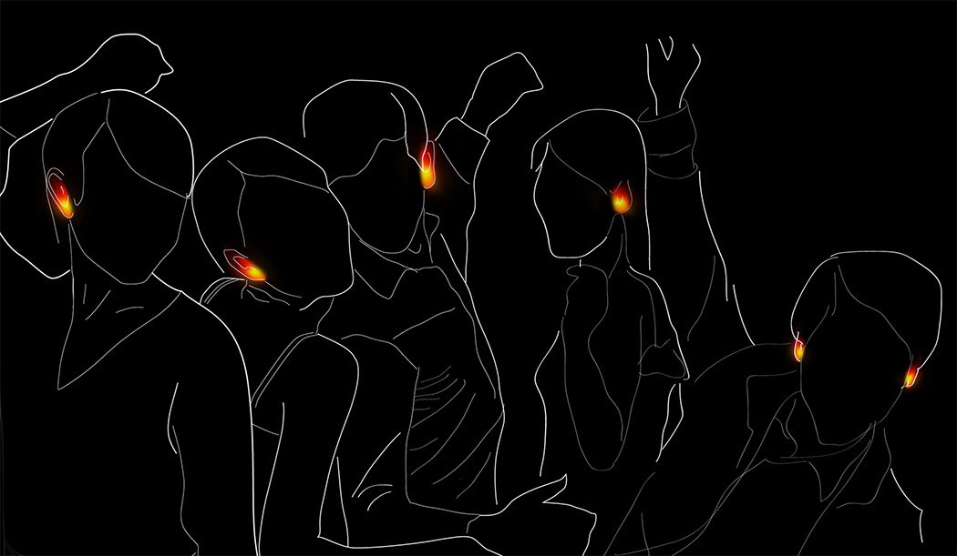 Ear Studs，led，Safety Alert ，