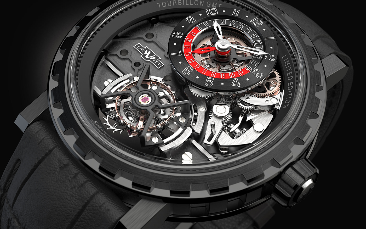 DeWitt，Tourbillon ，Hollowed out，Mechanical watch，