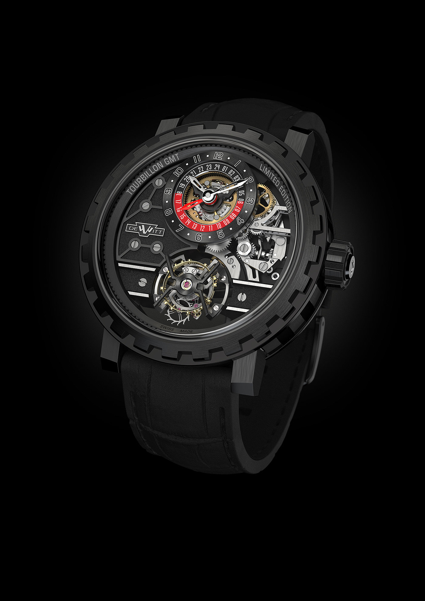 DeWitt，Tourbillon ，Hollowed out，Mechanical watch，