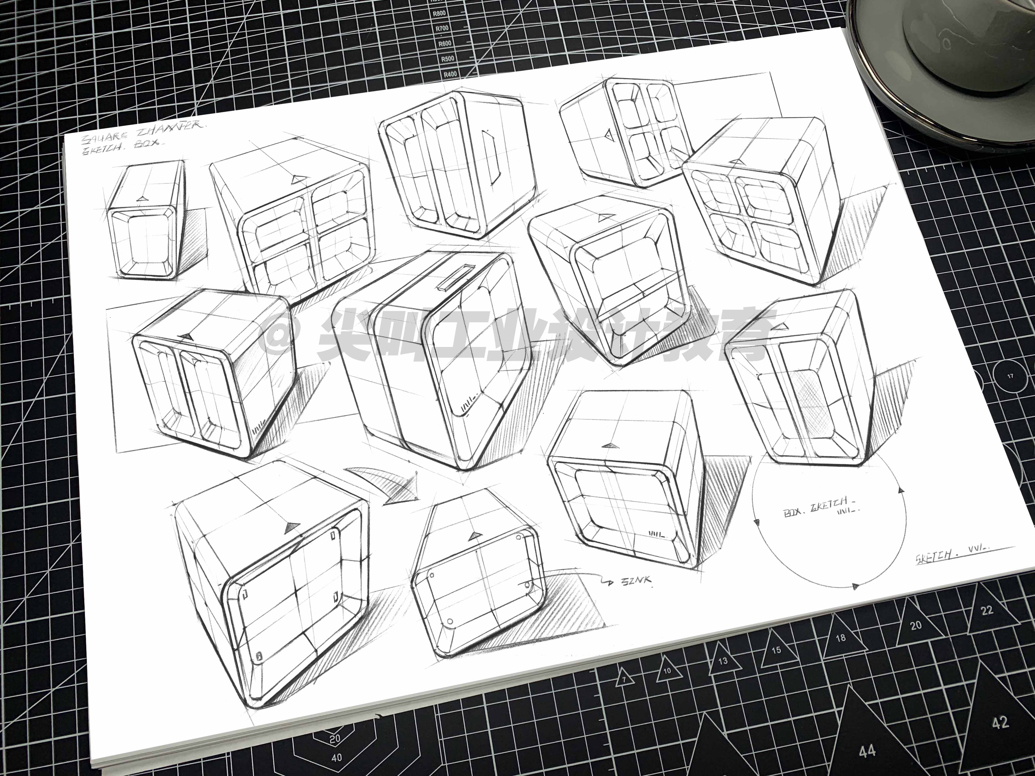 Hand drawn products，Postgraduate entrance examination for industrial design，industrial design，Product chamfer，Scream Industrial Design Education，Screaming Chocolate Hand Painted，