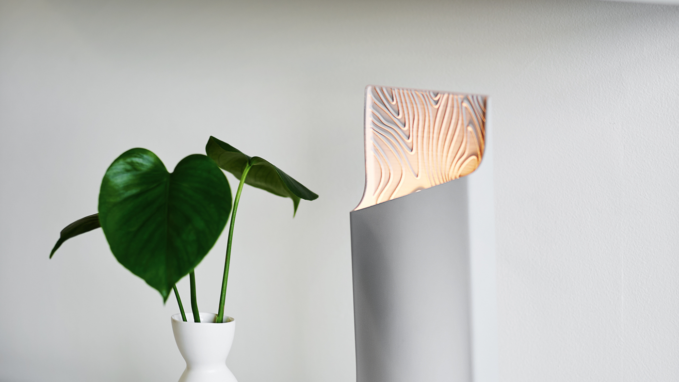 modern stylish，Black and white gray color matching，Minimalist，Warm color light source，Brain hole design，Table lamp design，Lamp design，