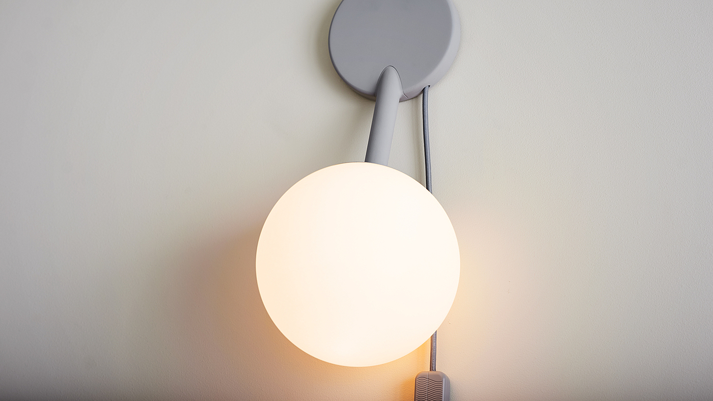 modern stylish，Black and white gray color matching，Minimalist，Warm color light source，Brain hole design，Table lamp design，Lamp design，