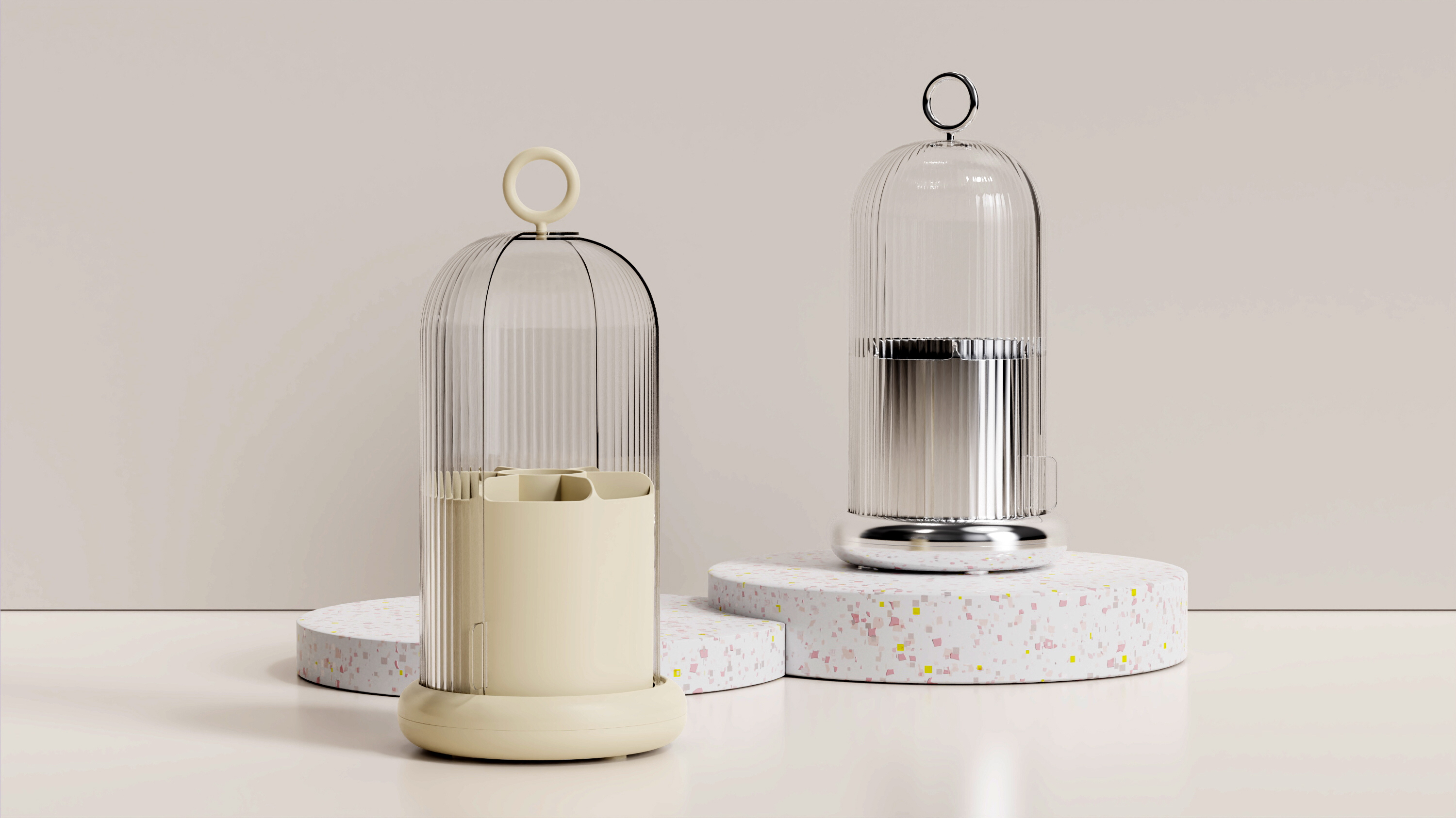 Cosmetic storage，Makeup Brush Storage Box，Cosmetic Brush Storage Cylinder，Rotating desktop pen holder，Rotating cosmetic brush storage，Dresser organization，Eyeshadowen Brush Eyebrow Pen Storage Tube，