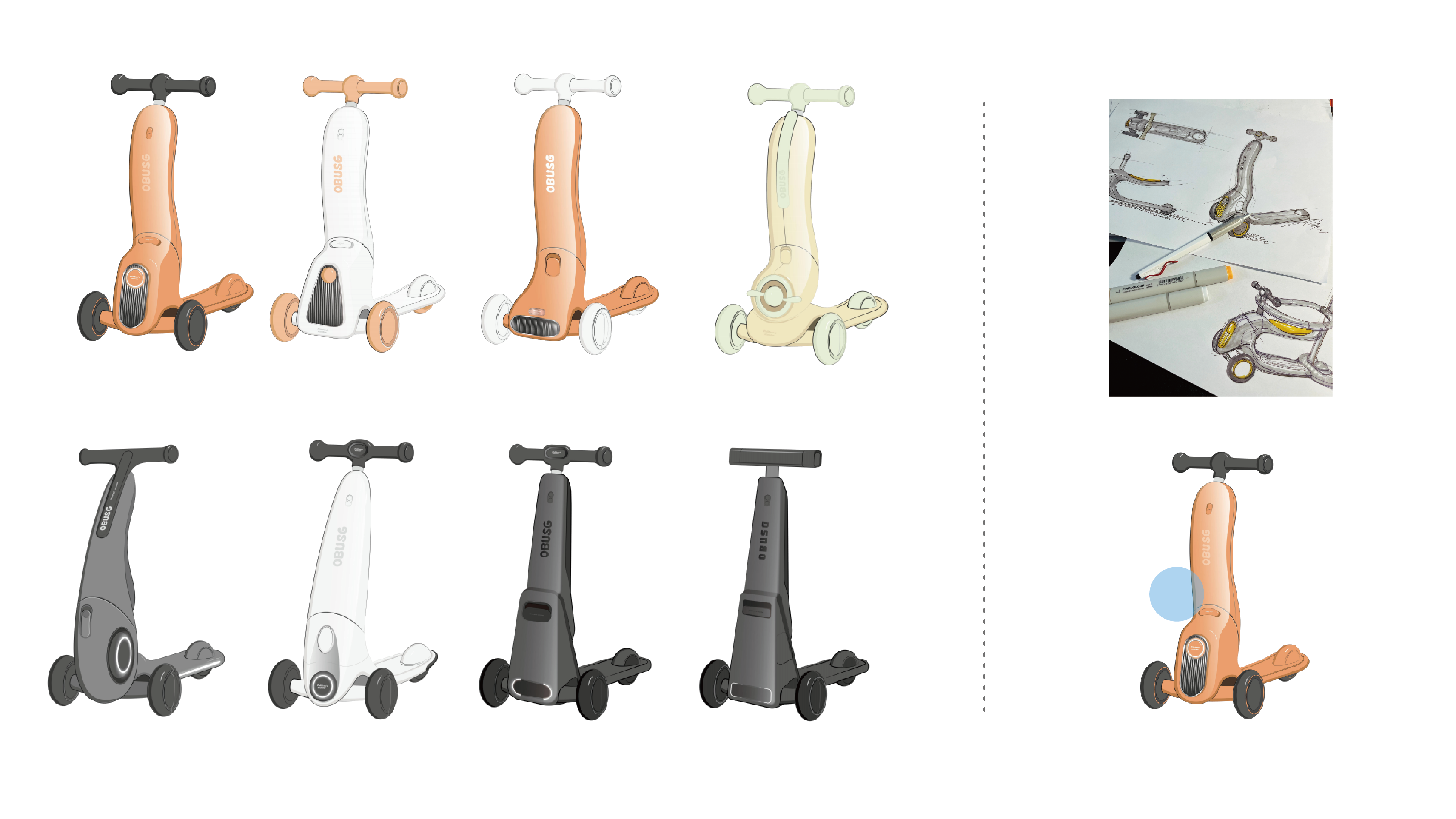 Children's scooters，Stroller，Scooter，