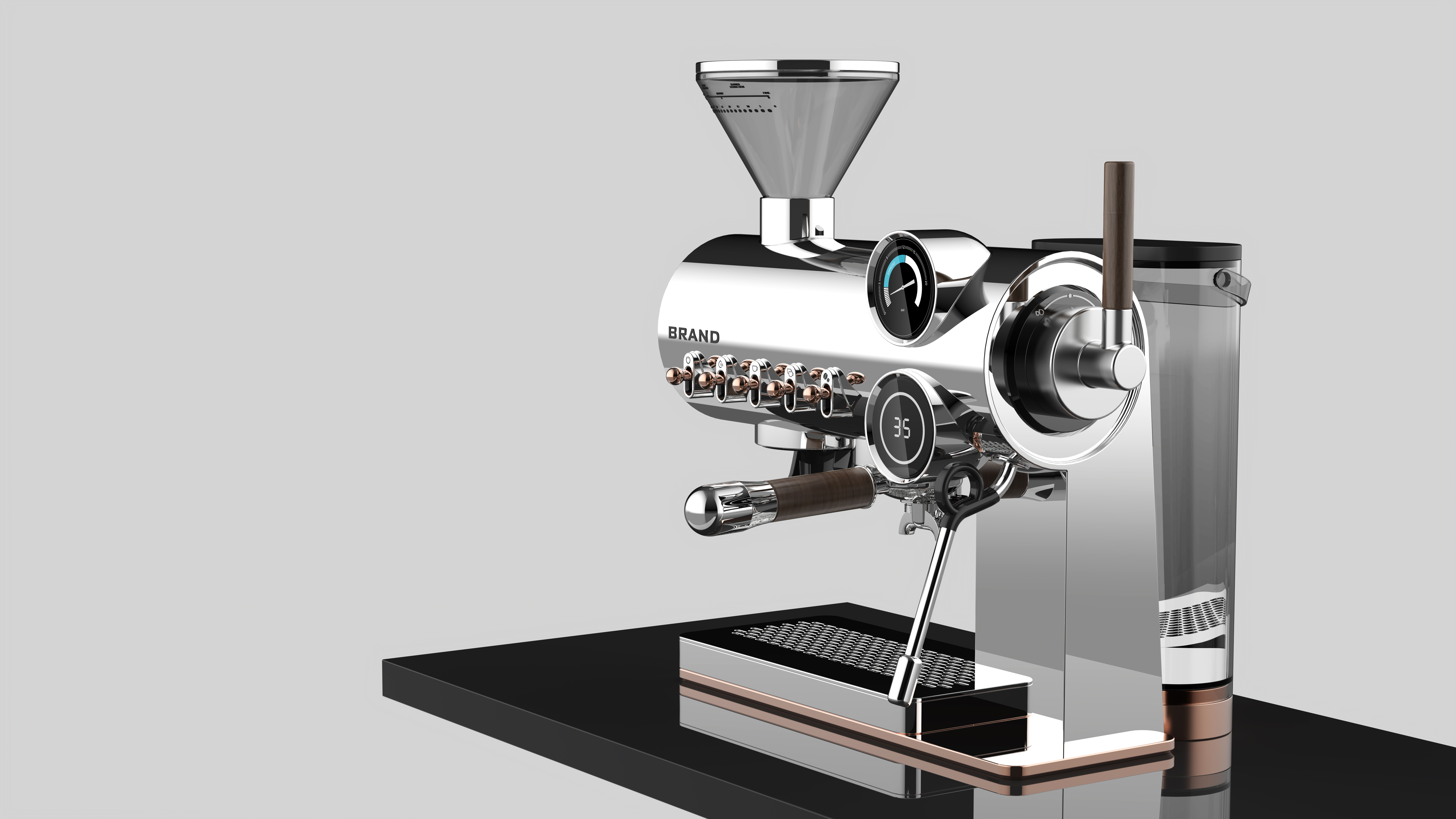 Retro，Mechanical sense，Cyberpunk，Friends of the necessary coffee machine，fashion interesting，