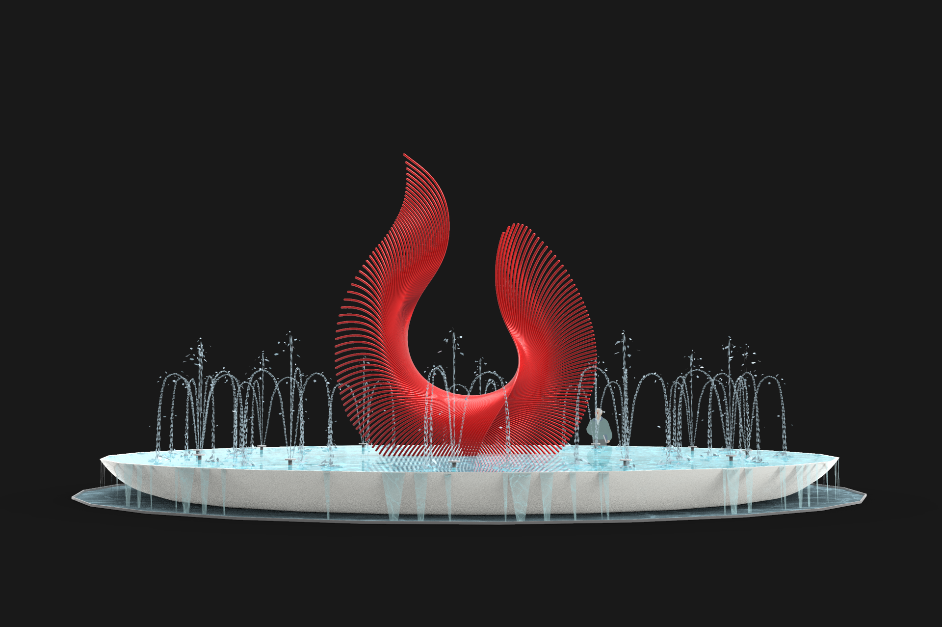 Sculpture, Architecture, Landscape，END，