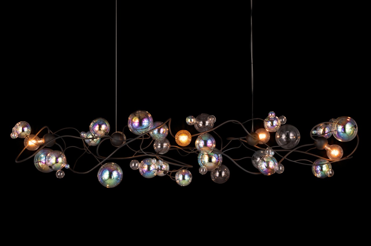 a chandelier，Bubble chandelier，product design，industrial design，product，lamp，