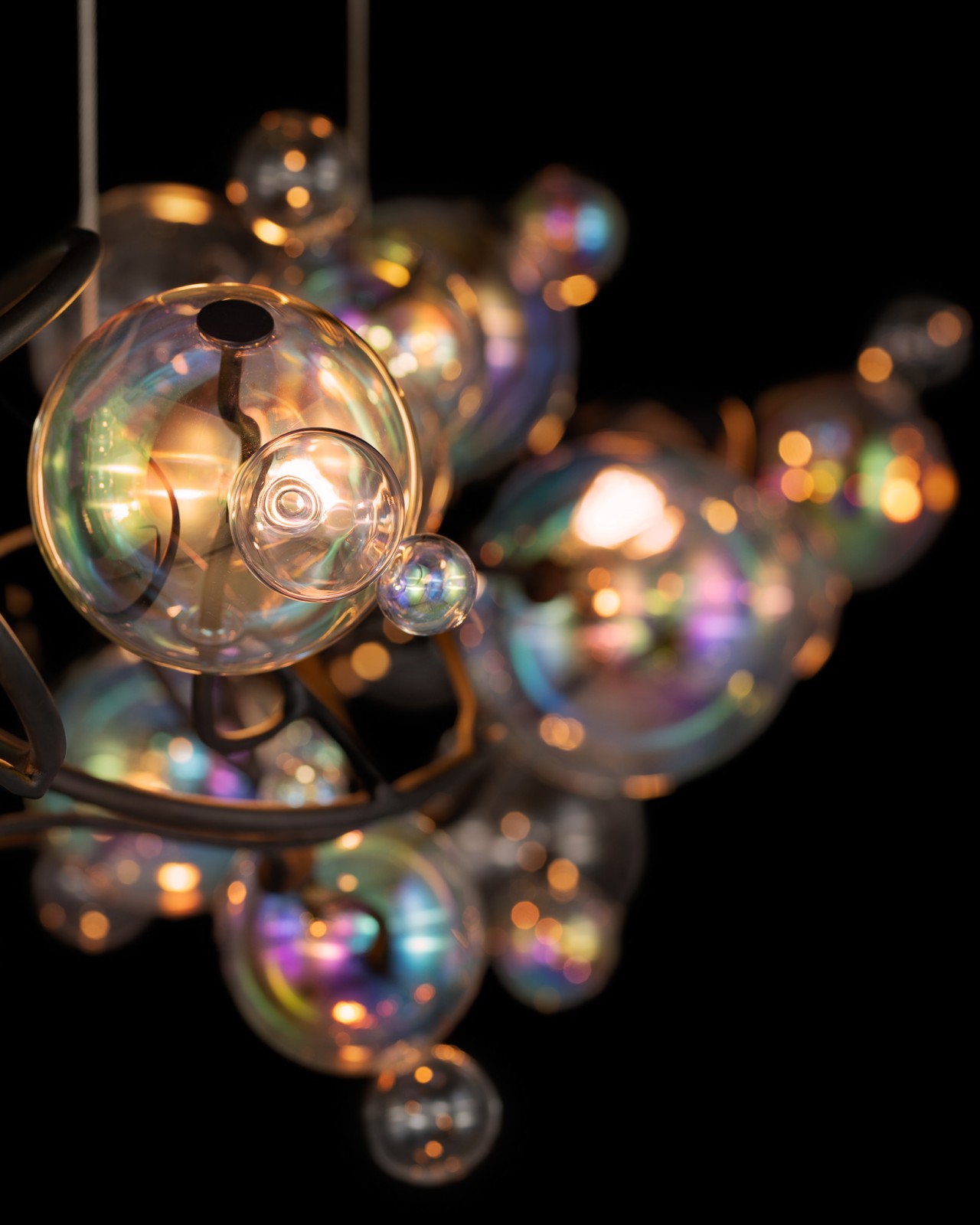 a chandelier，Bubble chandelier，product design，industrial design，product，lamp，