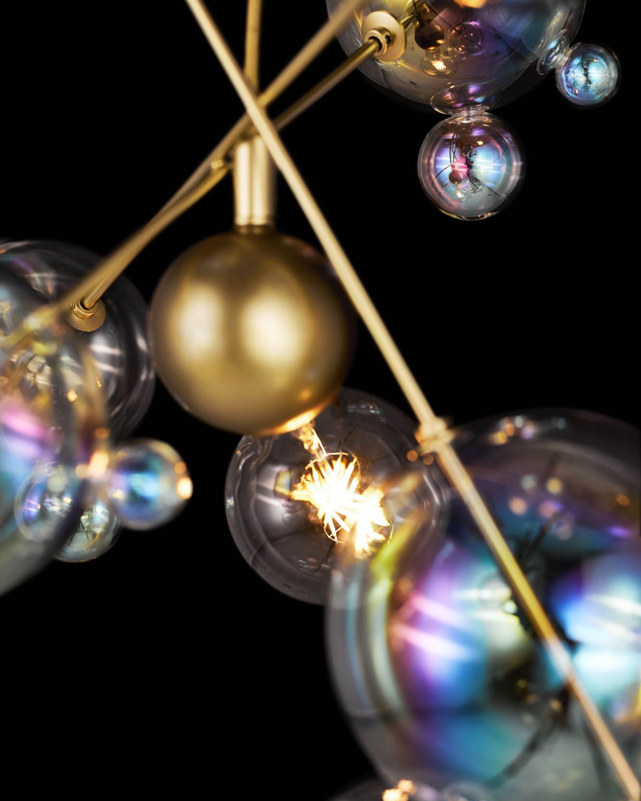 a chandelier，Bubble chandelier，product design，industrial design，product，lamp，