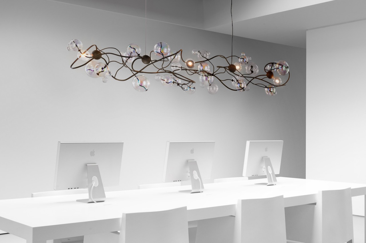 a chandelier，Bubble chandelier，product design，industrial design，product，lamp，