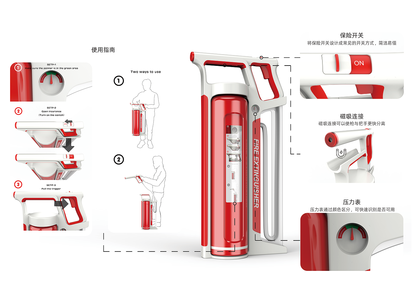 救灾设计，灭火器，包容性设计，重新设计，