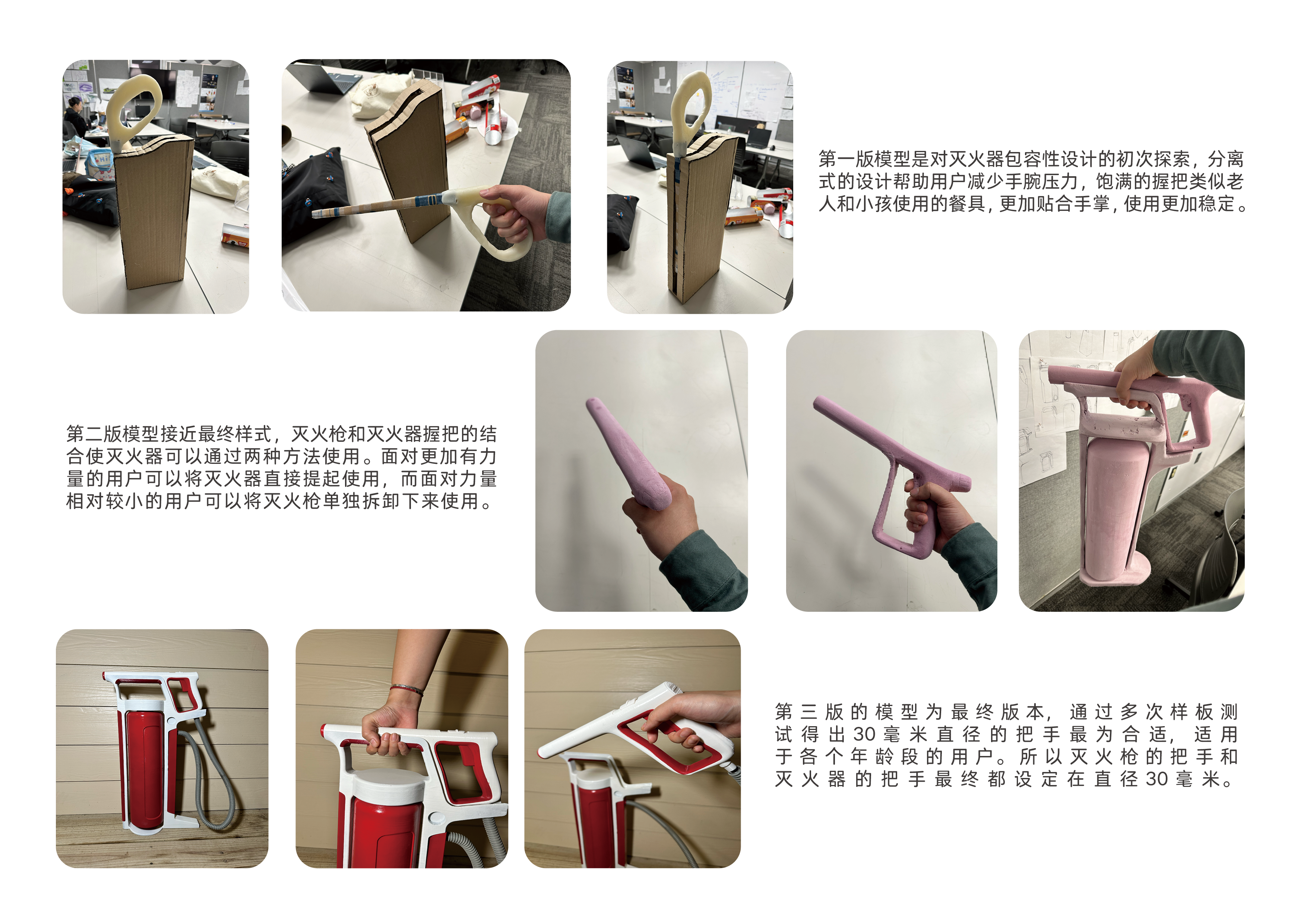 disaster relief design，Fire Extinguisher，Inclusive Design ，Redesign，