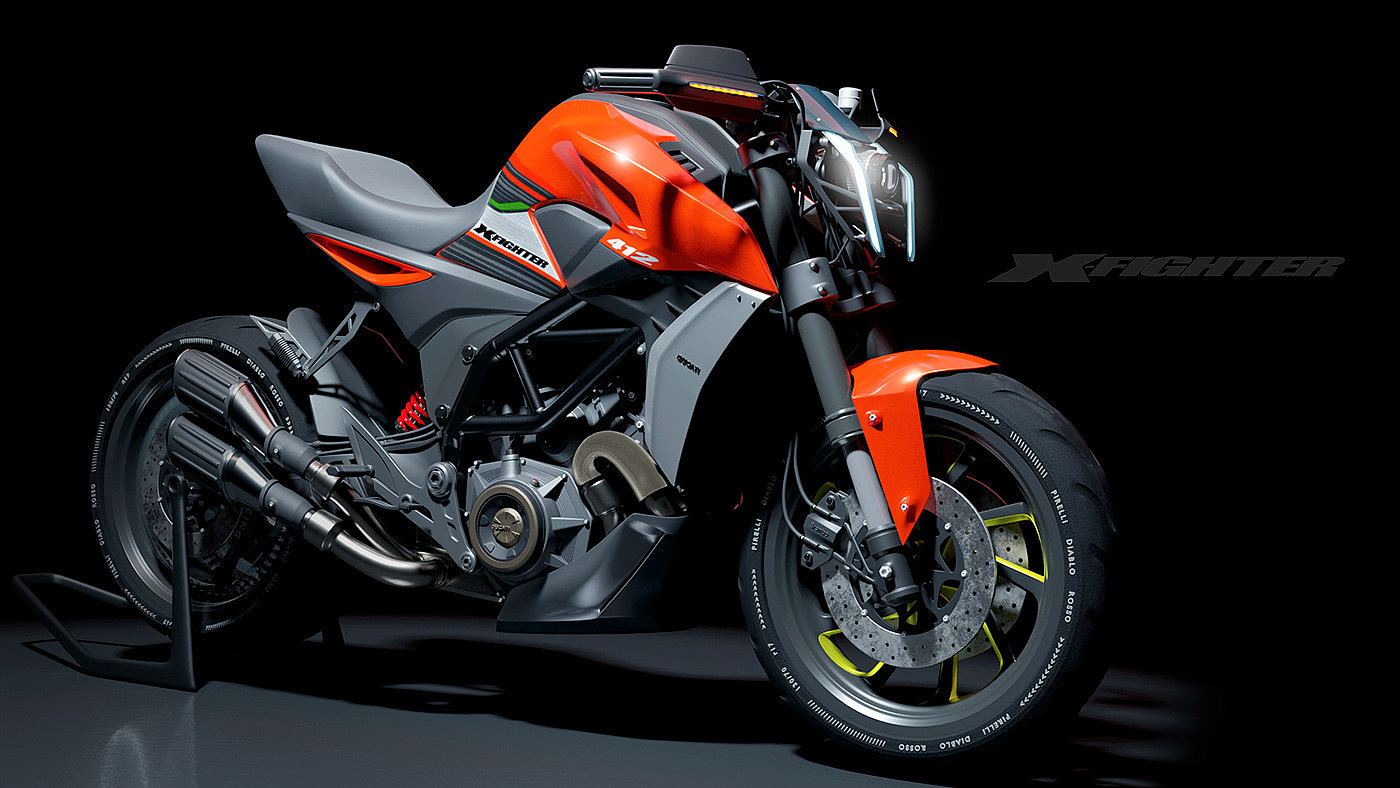 vehicle，automobile，X-Fighter，